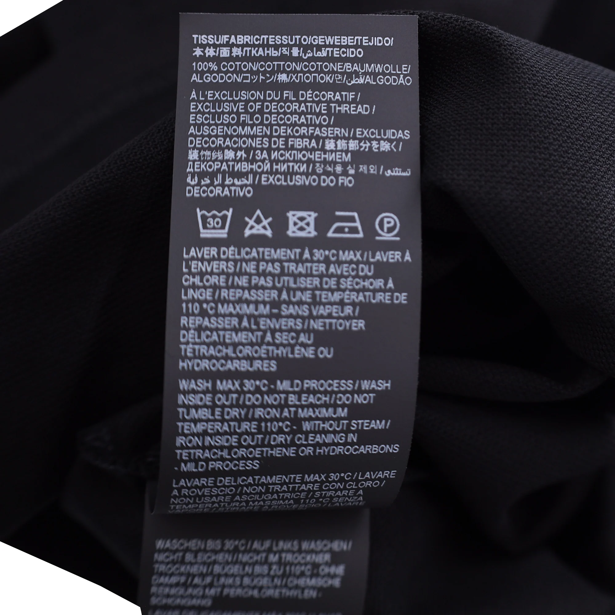 Men's Saint Laurent Paris Cassandre Polo Shirt in Black Cotton - Image 7