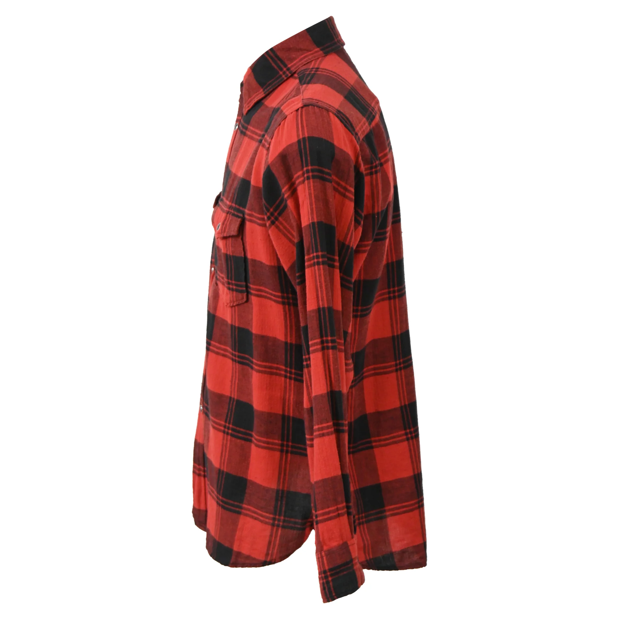 Men's Saint Laurent Plaid Shirt in Red Cotton - Image 2