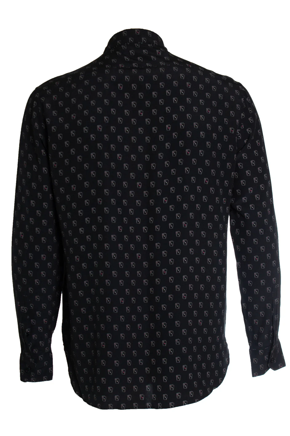 Men's Saint Laurent, Poker card printed shirt in black - Image 2