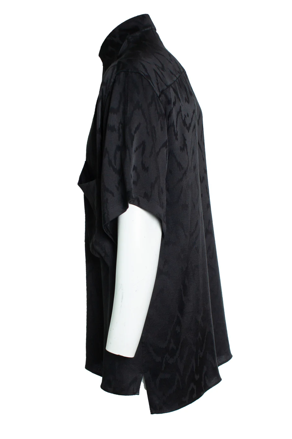 Men's Saint Laurent, Short sleeve satin zig zag shirt - Image 2
