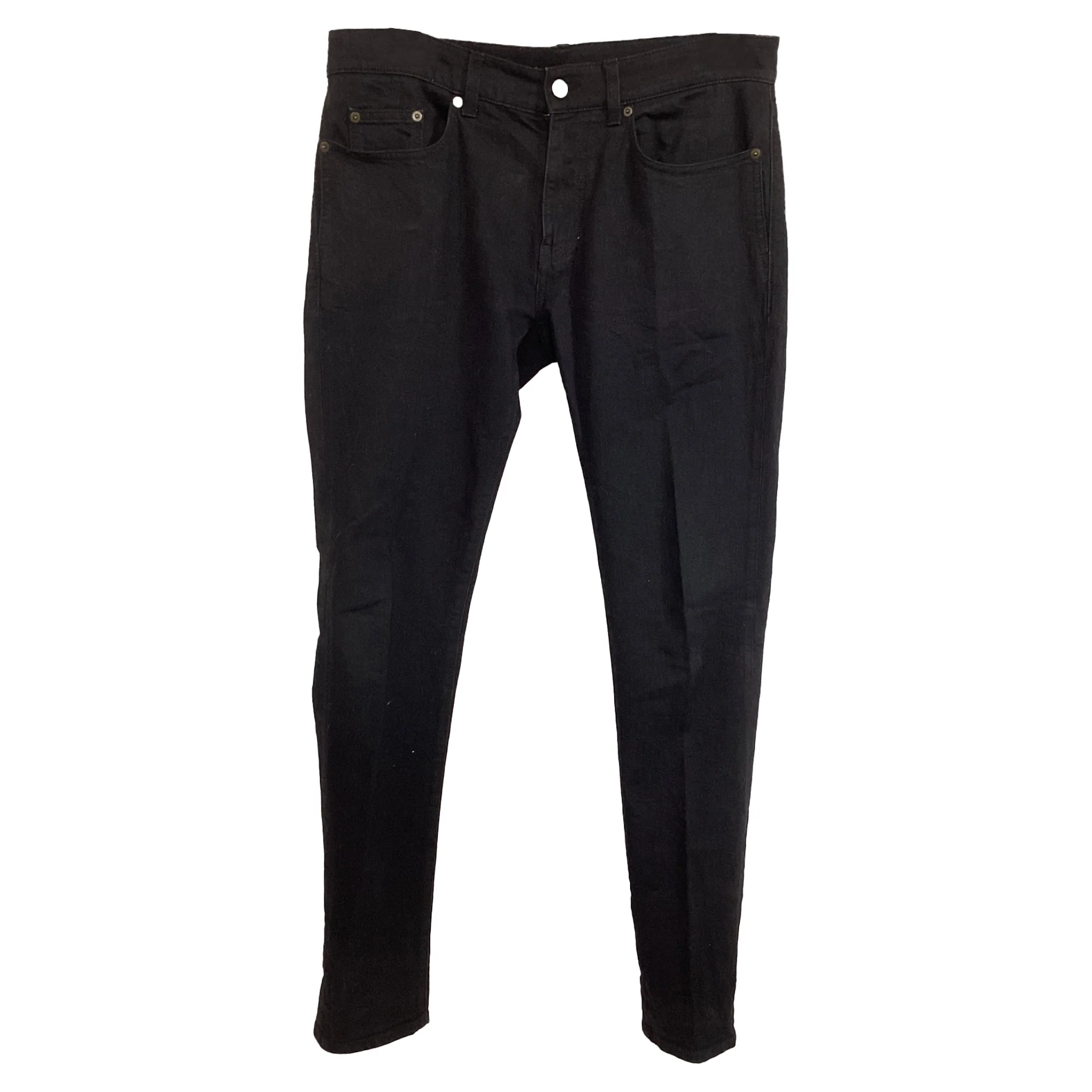 Men's Saint Laurent Slim-Fit Jeans in Black Cotton Denim