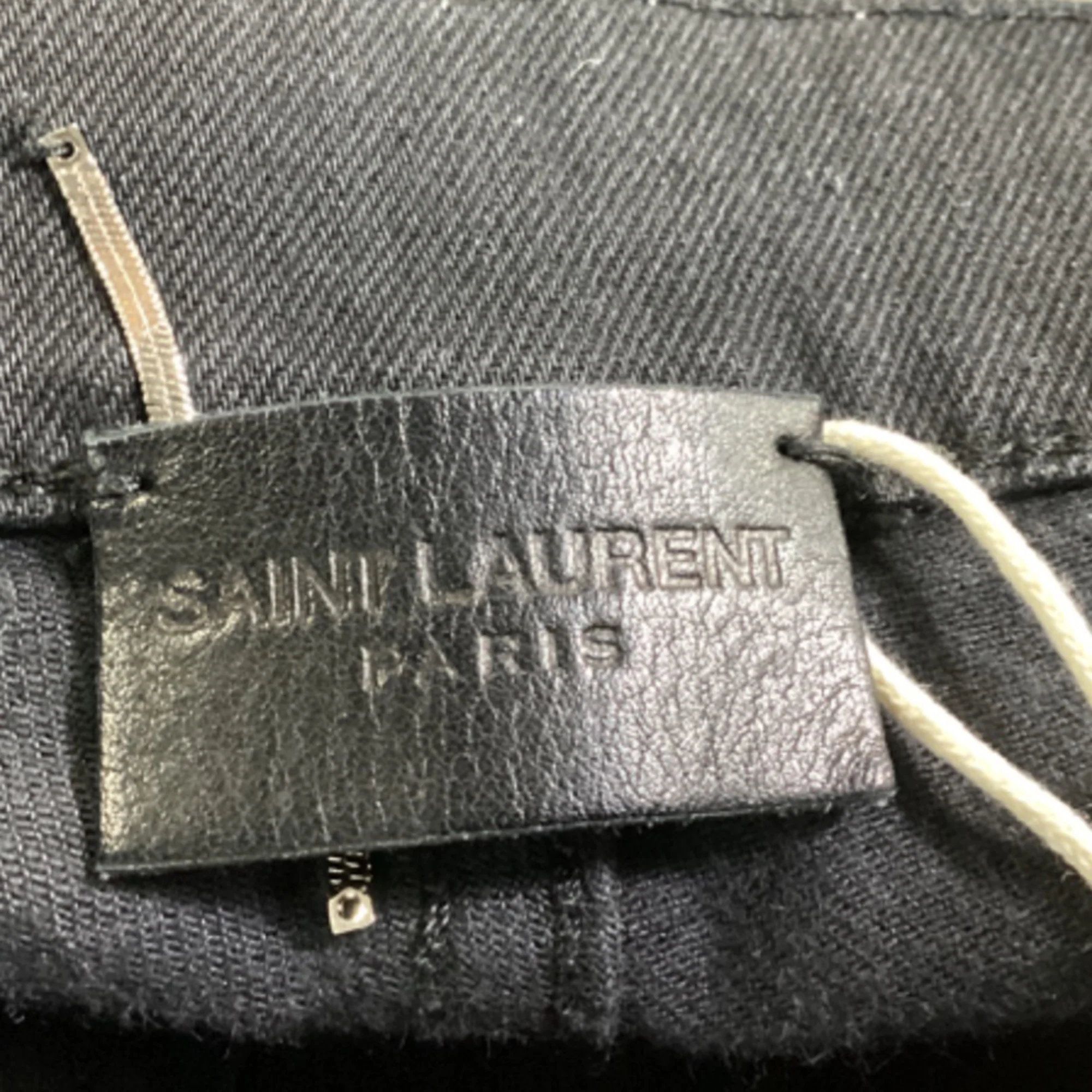 Men's Saint Laurent Slim-Fit Jeans in Black Cotton Denim - Image 3
