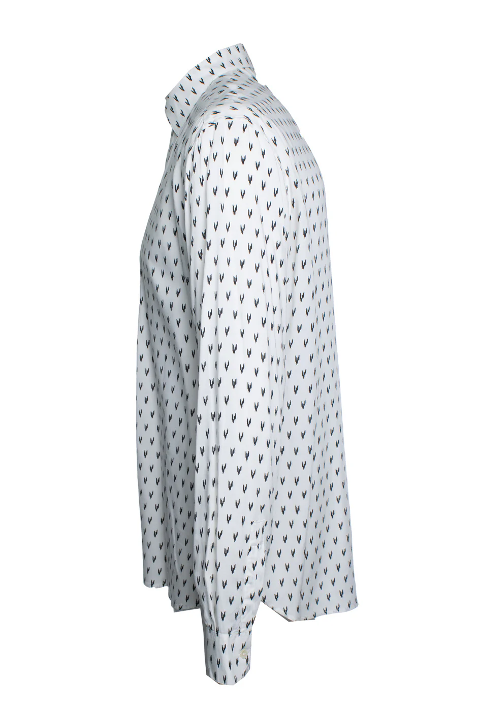 Men's Saint Laurent, white shirt with V print 2017 - Image 2