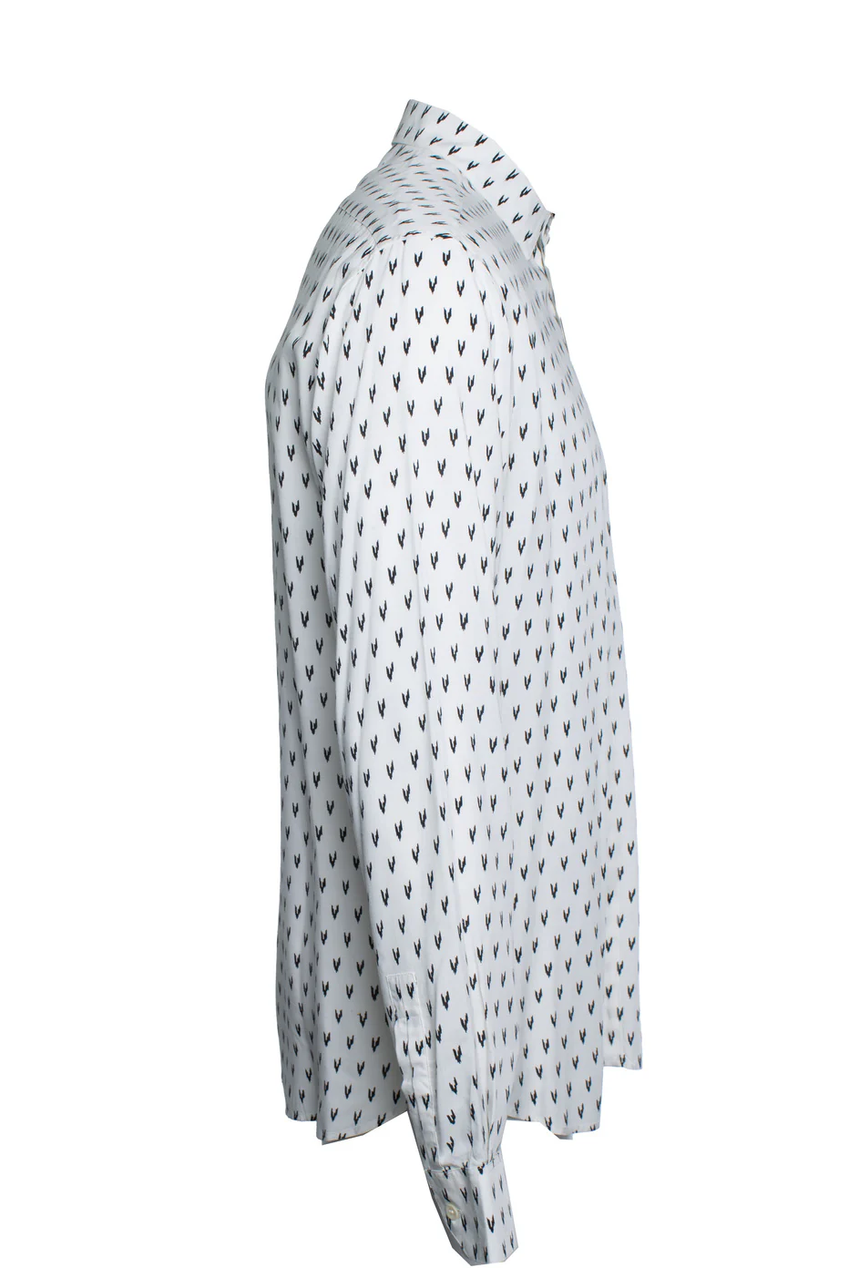 Men's Saint Laurent, white shirt with V print 2017 - Image 4