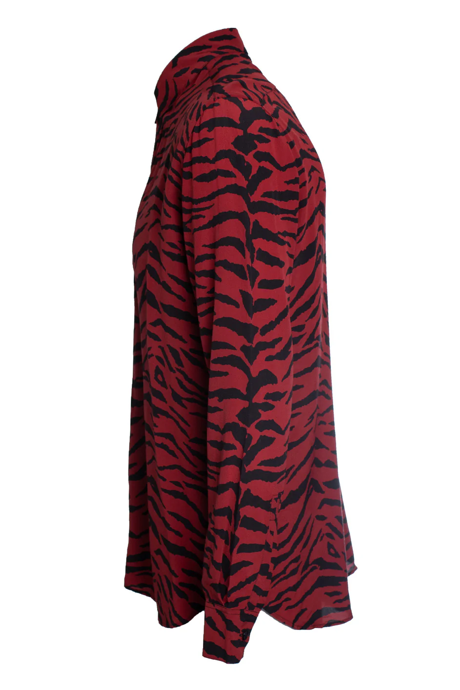 Men's Saint Laurent, zebra printed blouse in red and black - Image 4