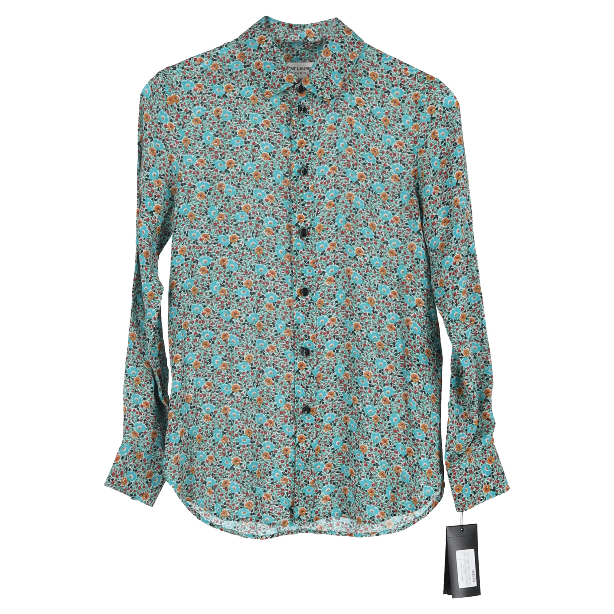 Women's Saint Laurent Button-Up Shirt in Floral Print Viscose