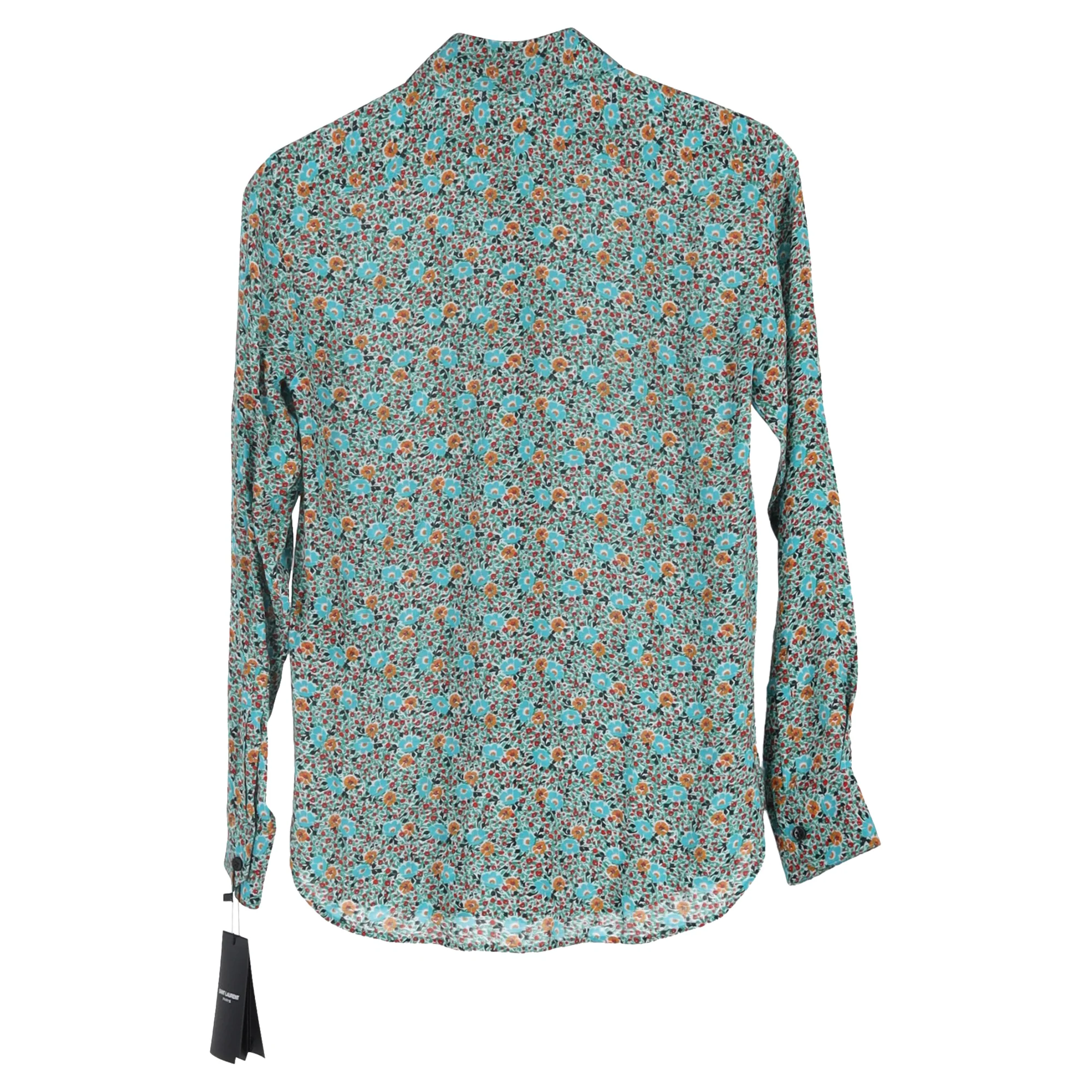 Women's Saint Laurent Button-Up Shirt in Floral Print Viscose - Image 2