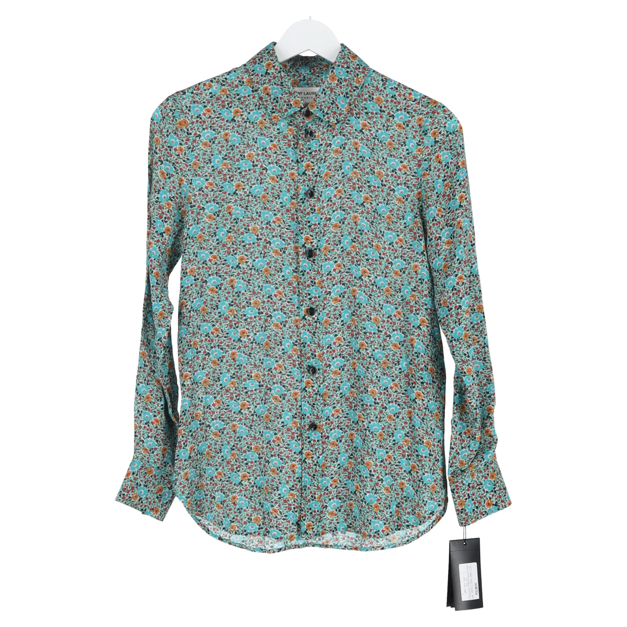 Women's Saint Laurent Button-Up Shirt in Floral Print Viscose - Image 4