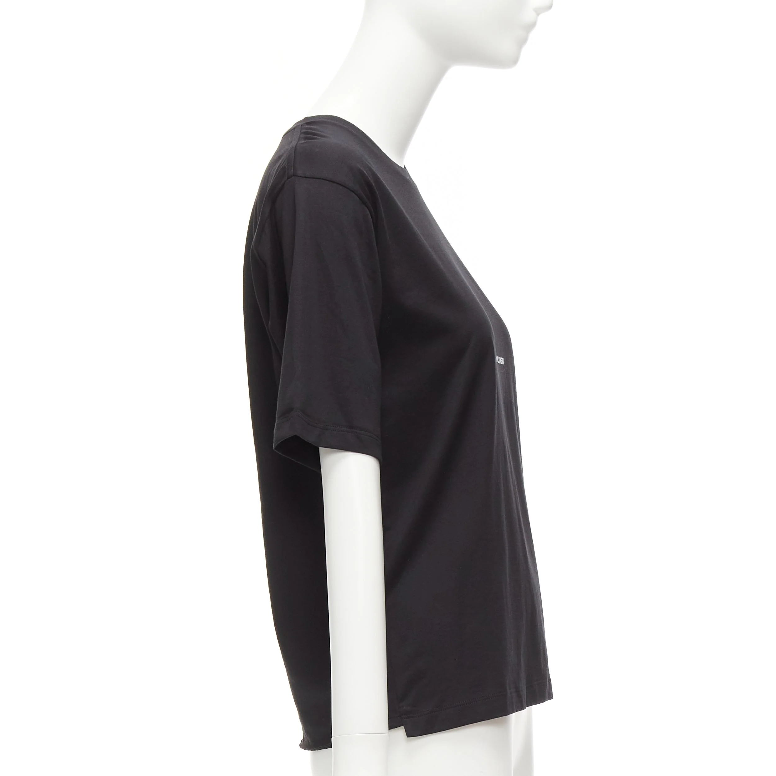 Women's Saint Laurent Cotton Box Logo Boxy Half Sleeve Tshirt - Image 10