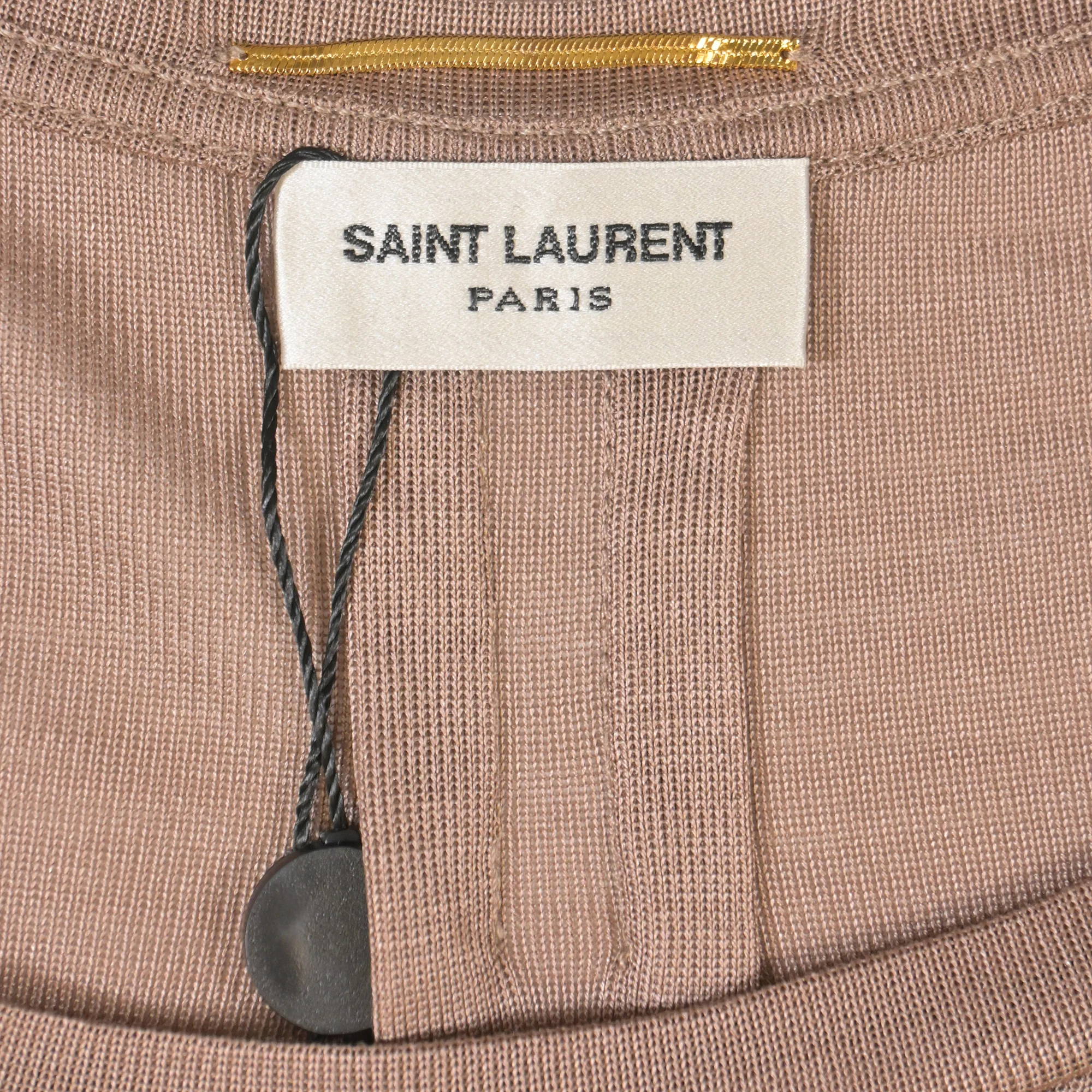 Women's Saint Laurent Dolman Sleeve Top In Beige Polyester - Image 5