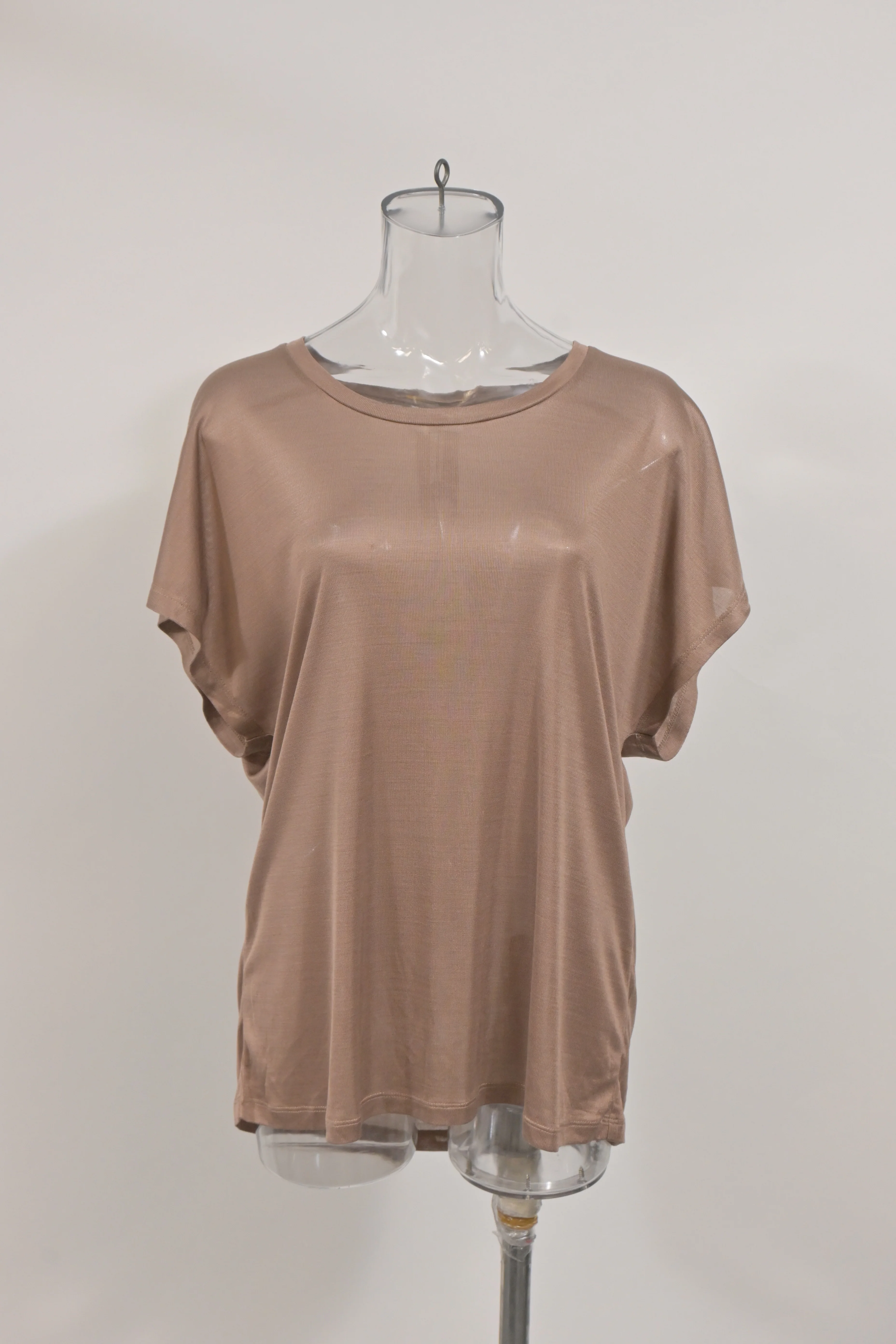 Women's Saint Laurent Dolman Sleeve Top In Beige Polyester - Image 6