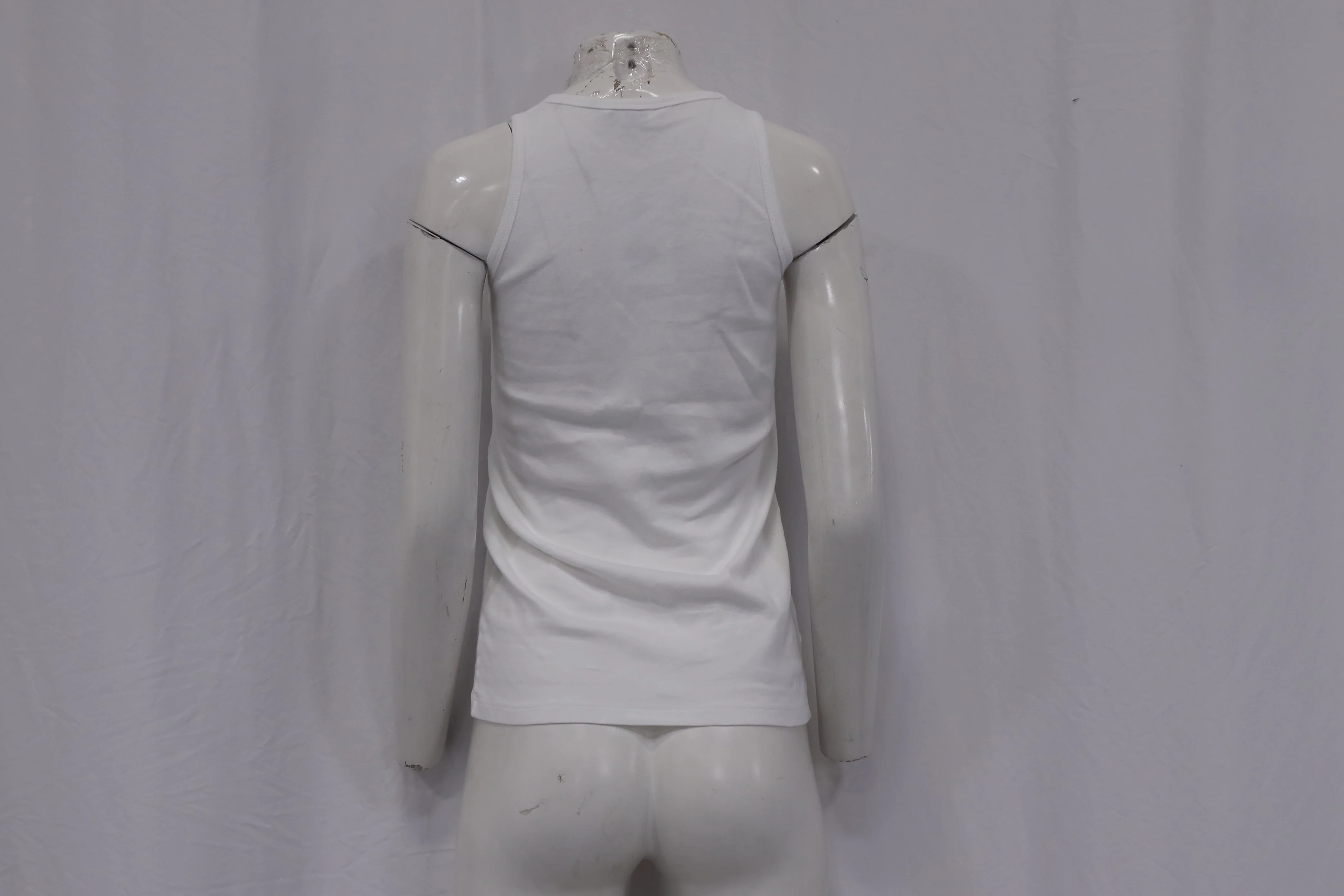 Women's Saint Laurent Knitted Tank Top in White Cotton - Image 7