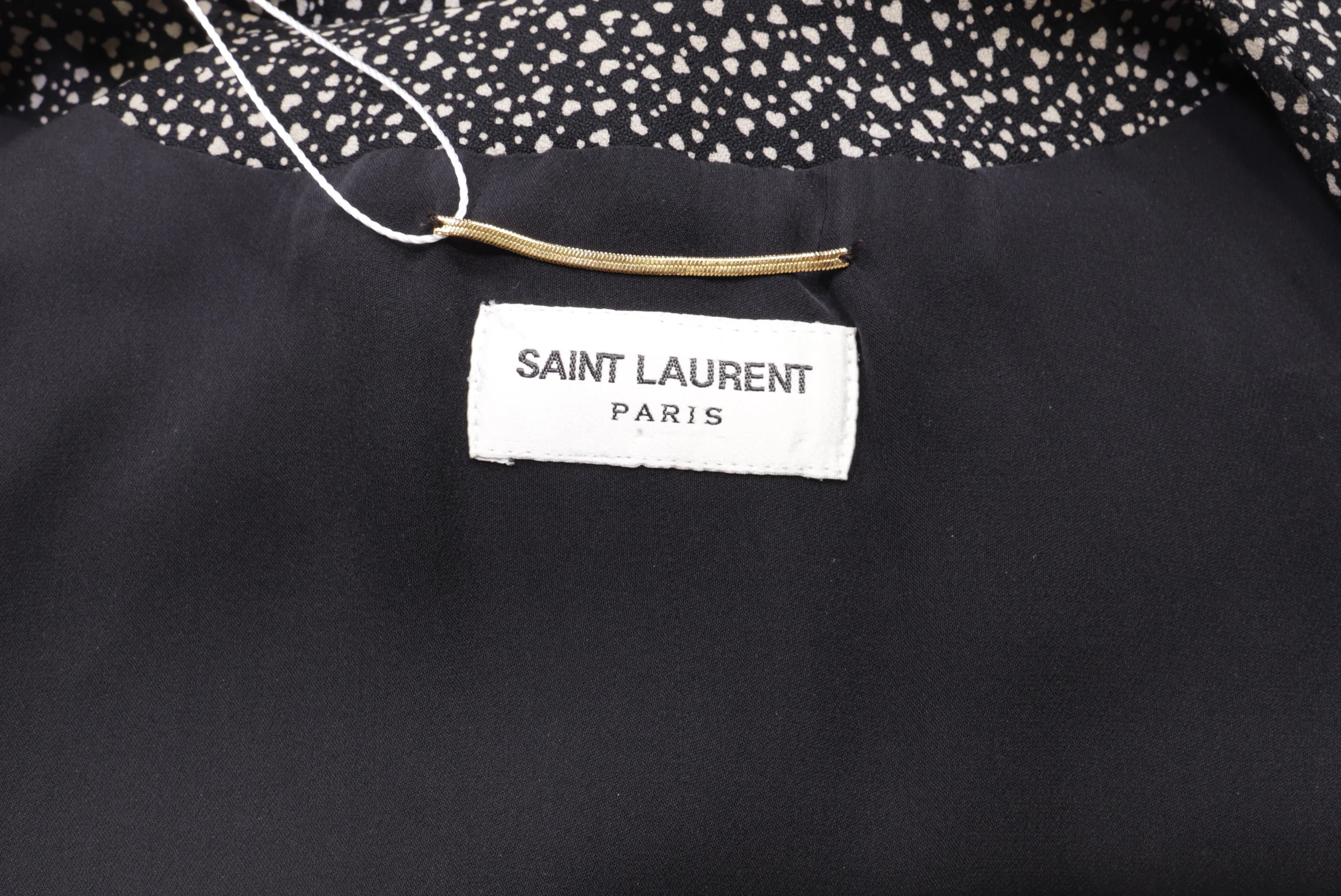 Women's Saint Laurent Wrap Mini Dress in Black Viscose - Image 6
