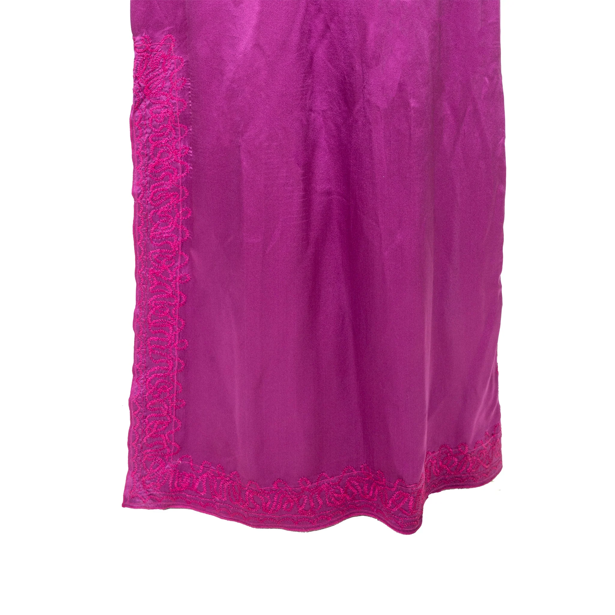 Women's Yves Saint Laurent Embroidered Long Dress - '10s - Image 5