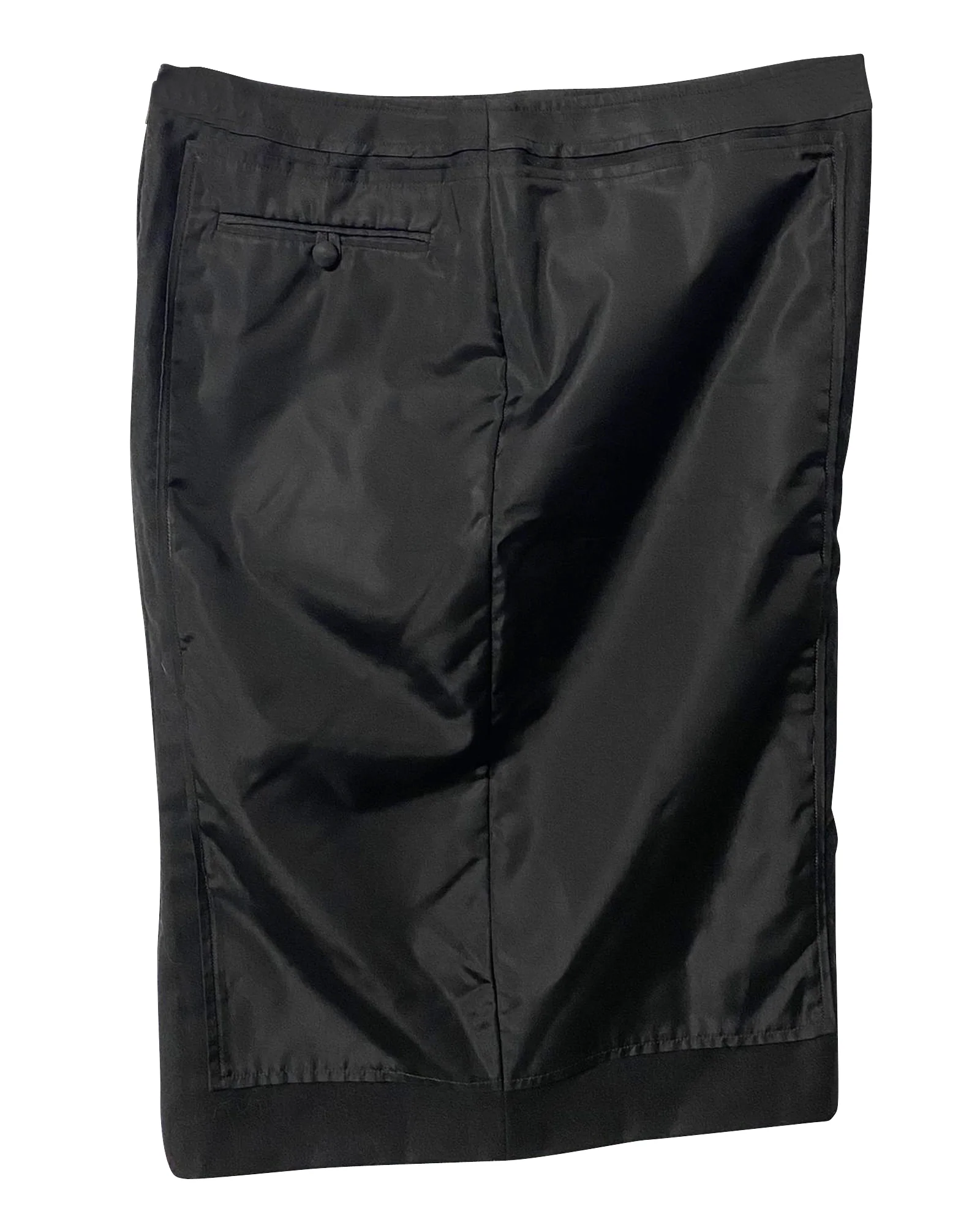 Women's Yves Saint Laurent Tom Ford Black Skirt in Black Wool - Image 3