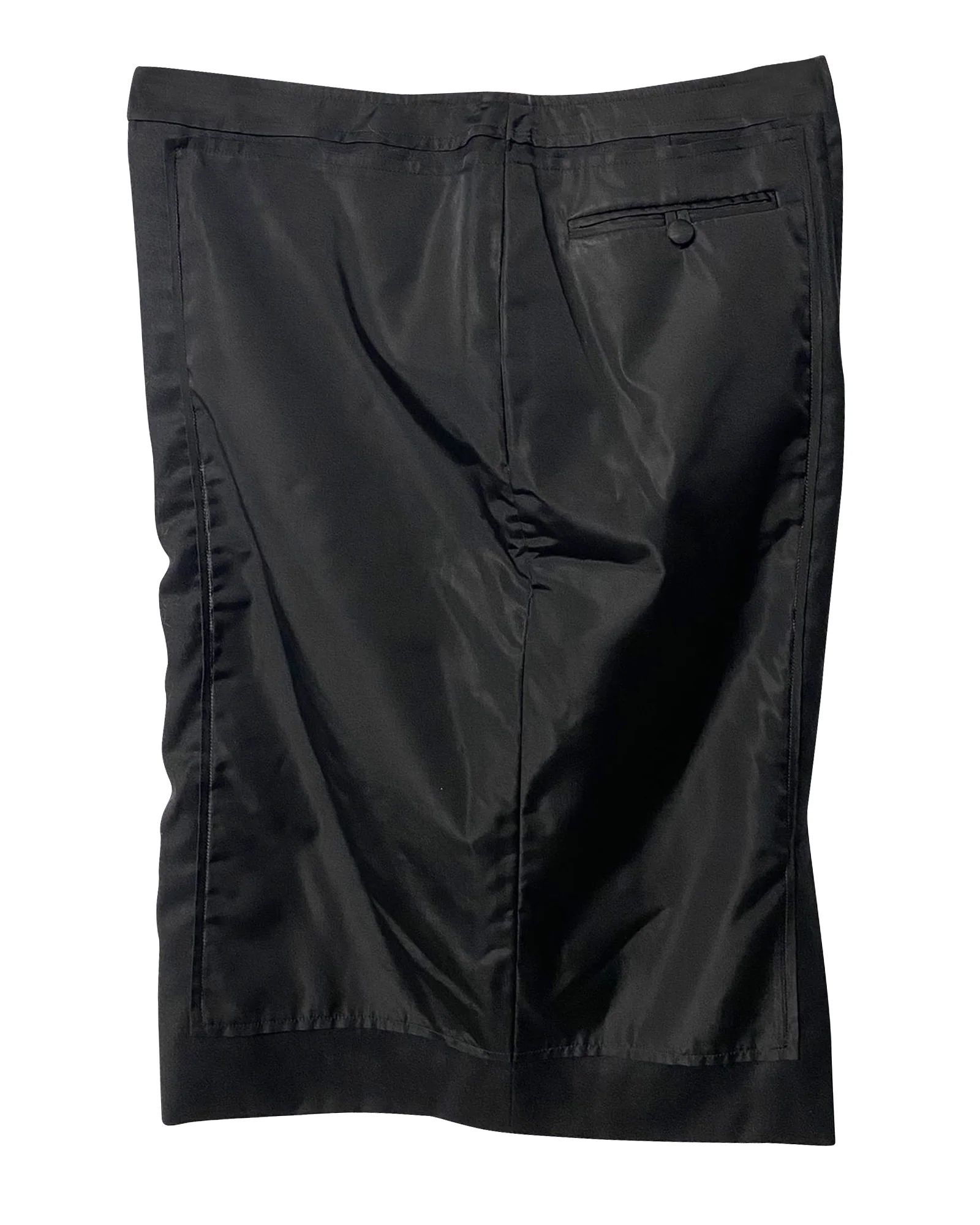 Women's Yves Saint Laurent Tom Ford Black Skirt in Black Wool - Image 4