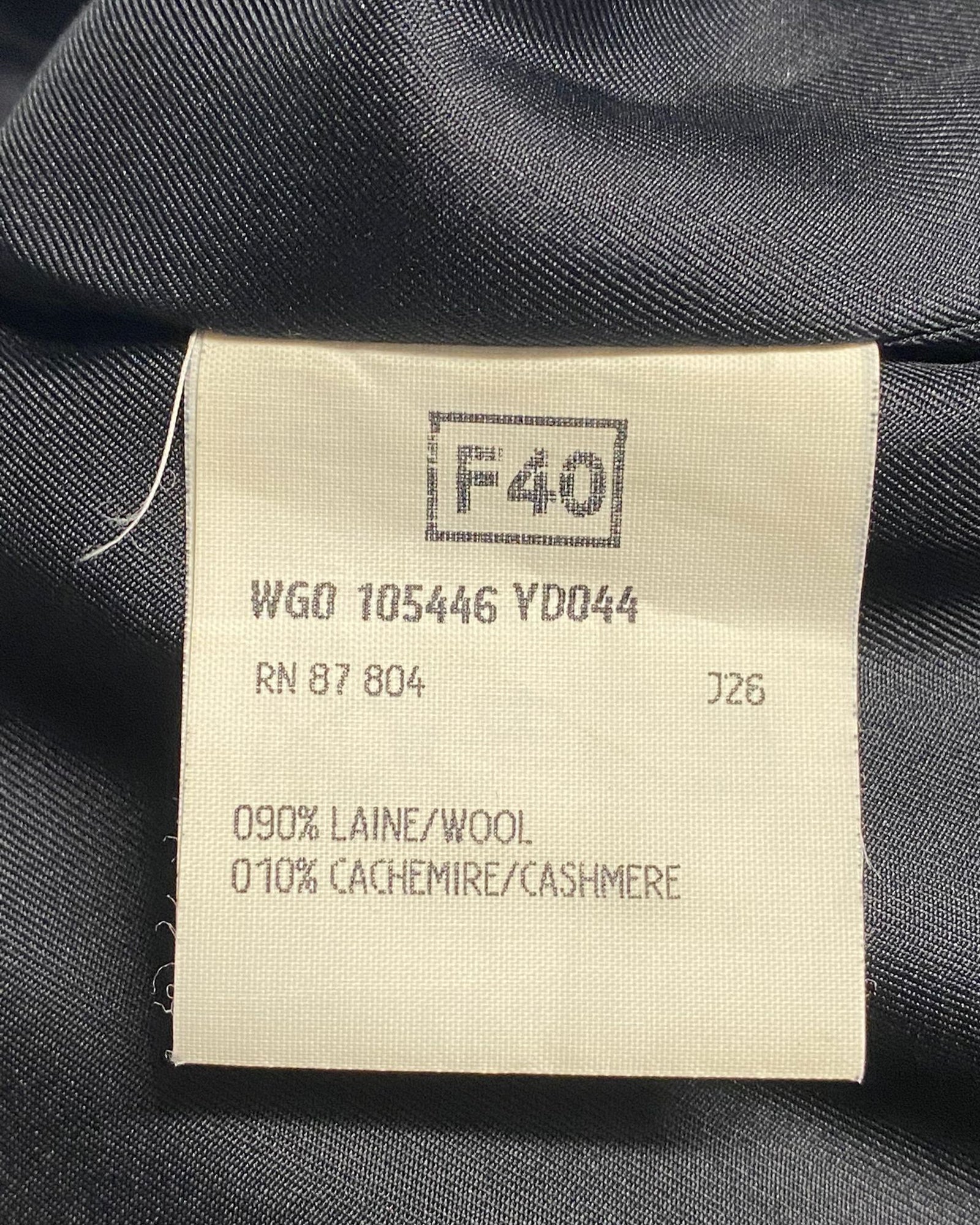 Women's Yves Saint Laurent Tom Ford Black Skirt in Black Wool - Image 6