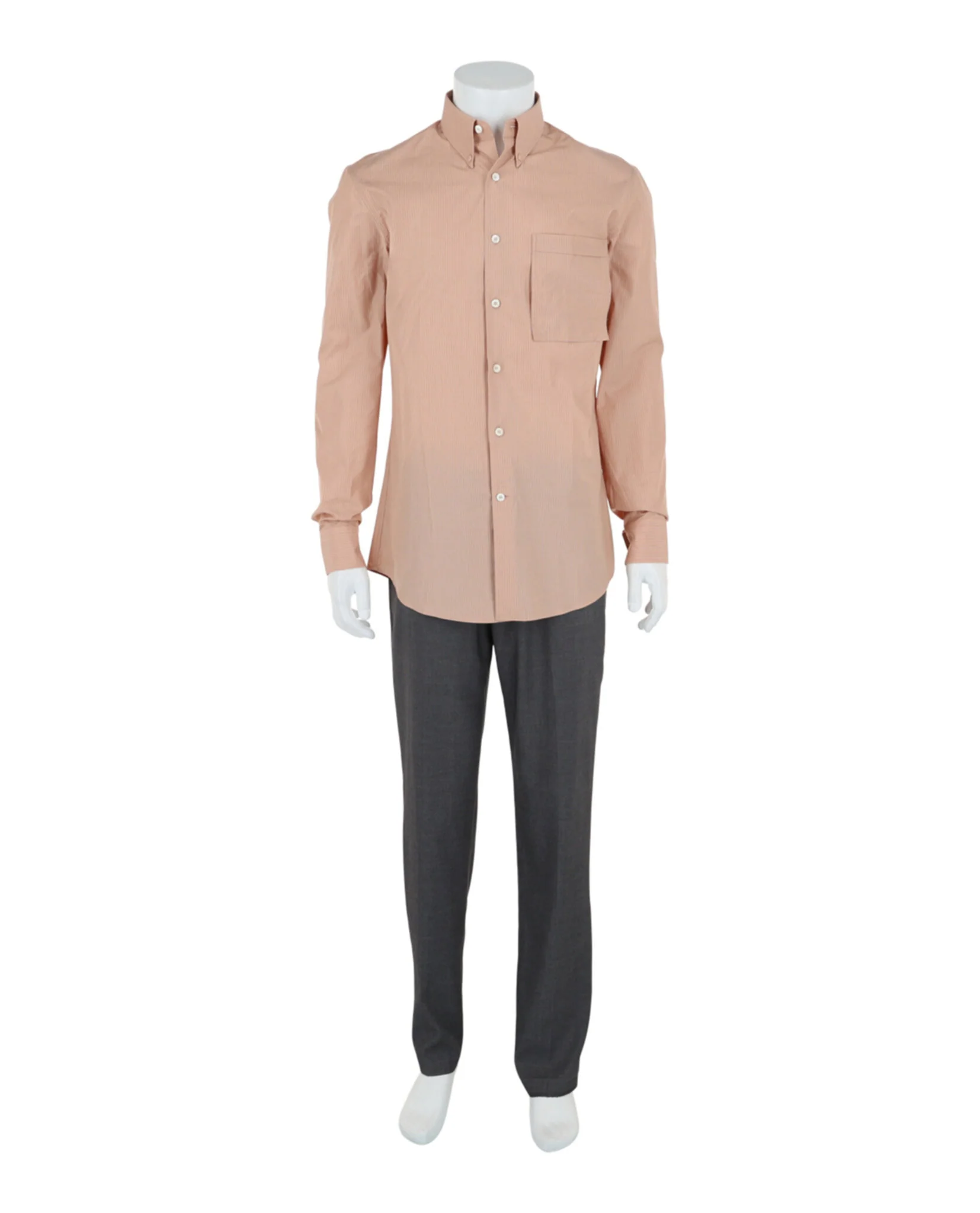 Men's Striped Button-Up Shirt - Image 4