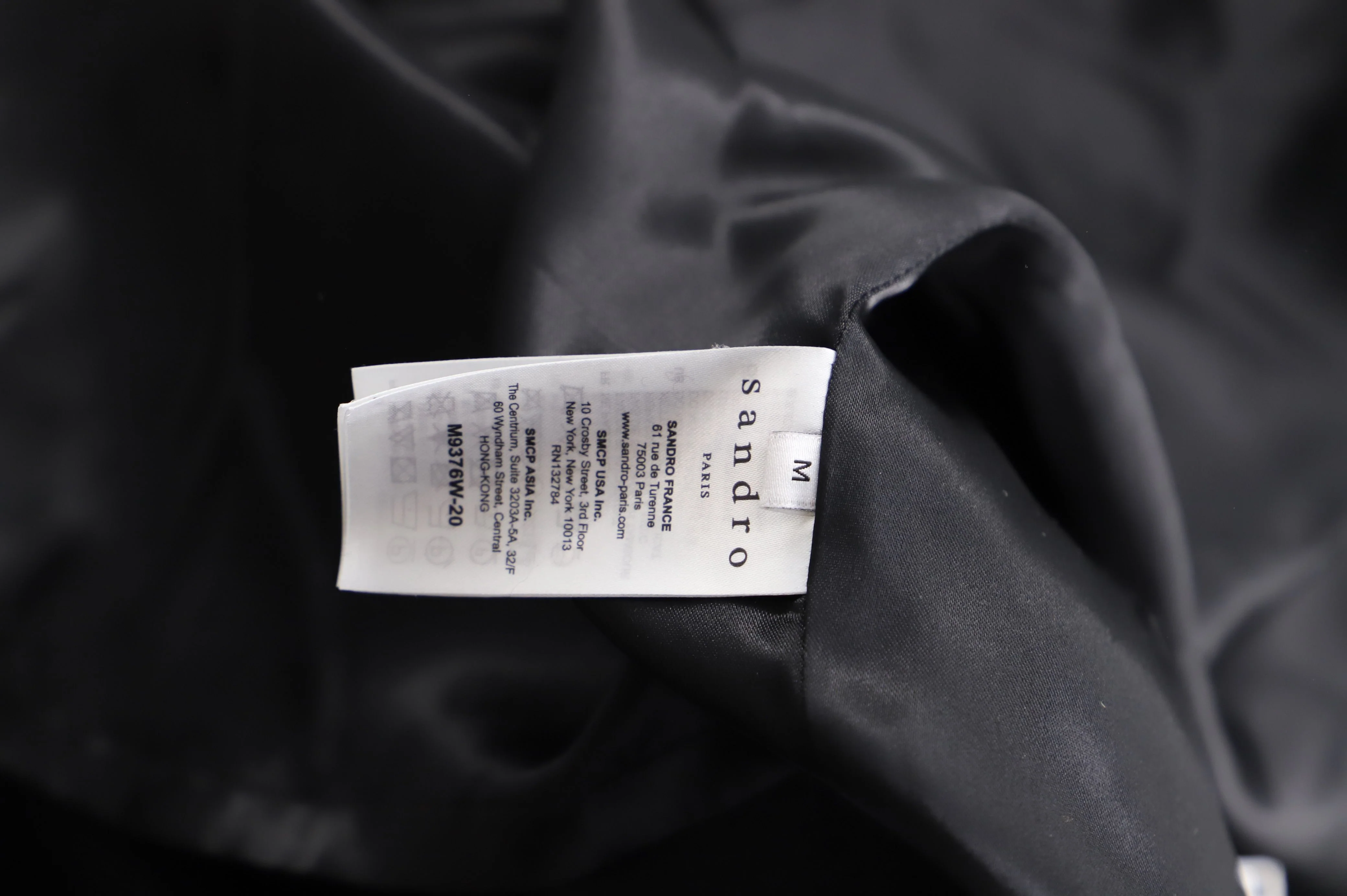 Men's Sandro Procession Parka in Black Wool - Image 5
