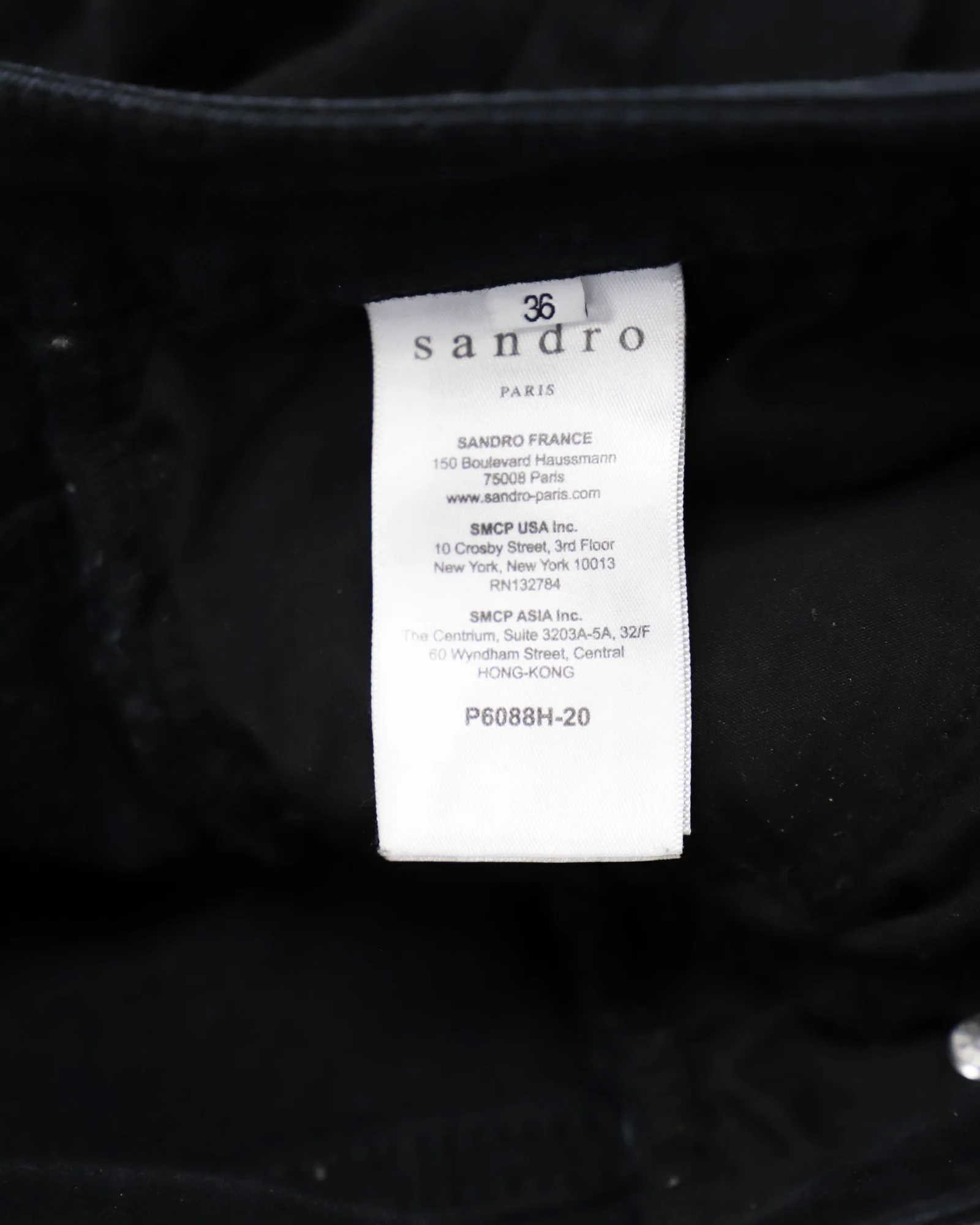 Women's Sandro Paris Skinny Jeans in Black Cotton - Image 4