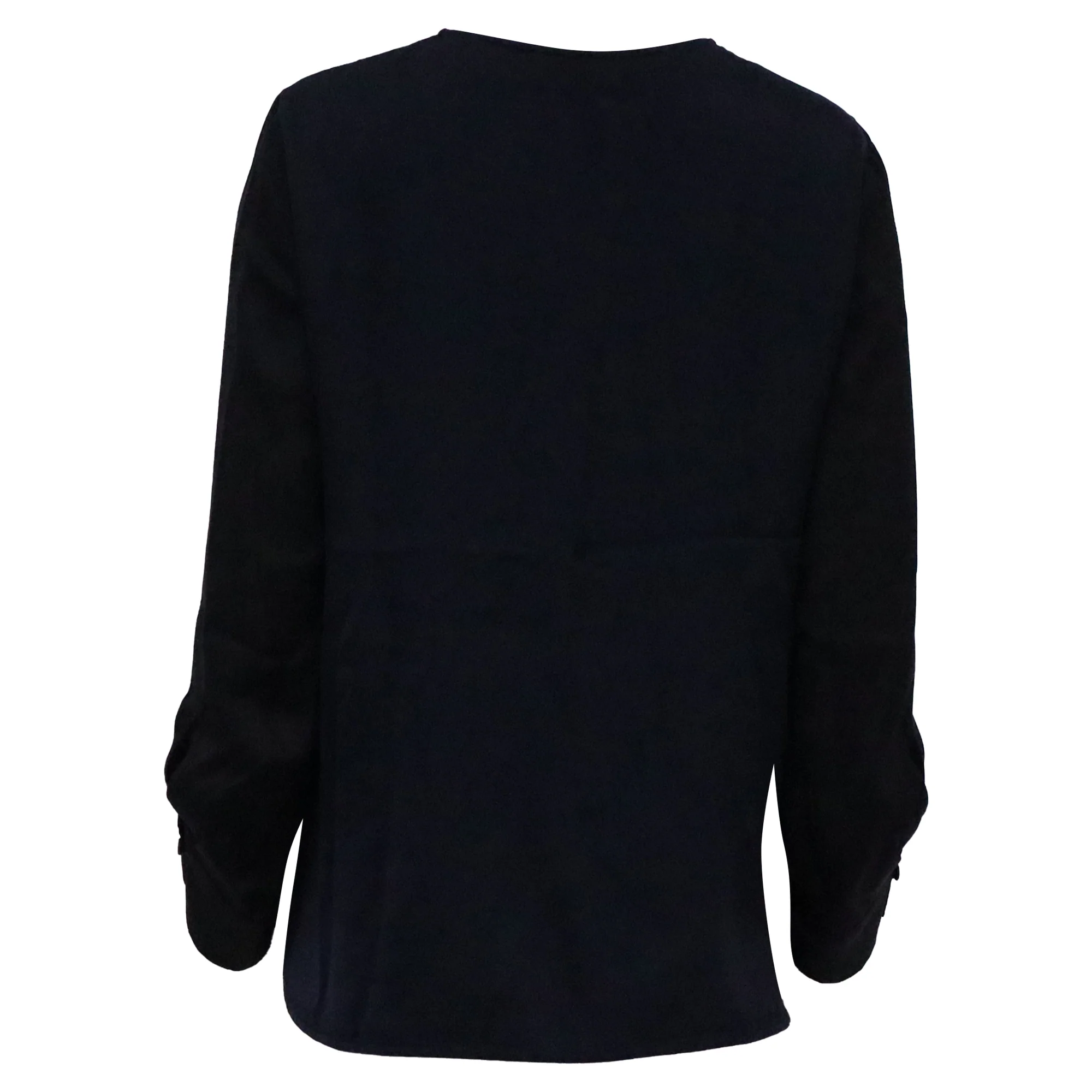 Women's Stella McCartney Blouse in Navy Blue Silk - Image 4