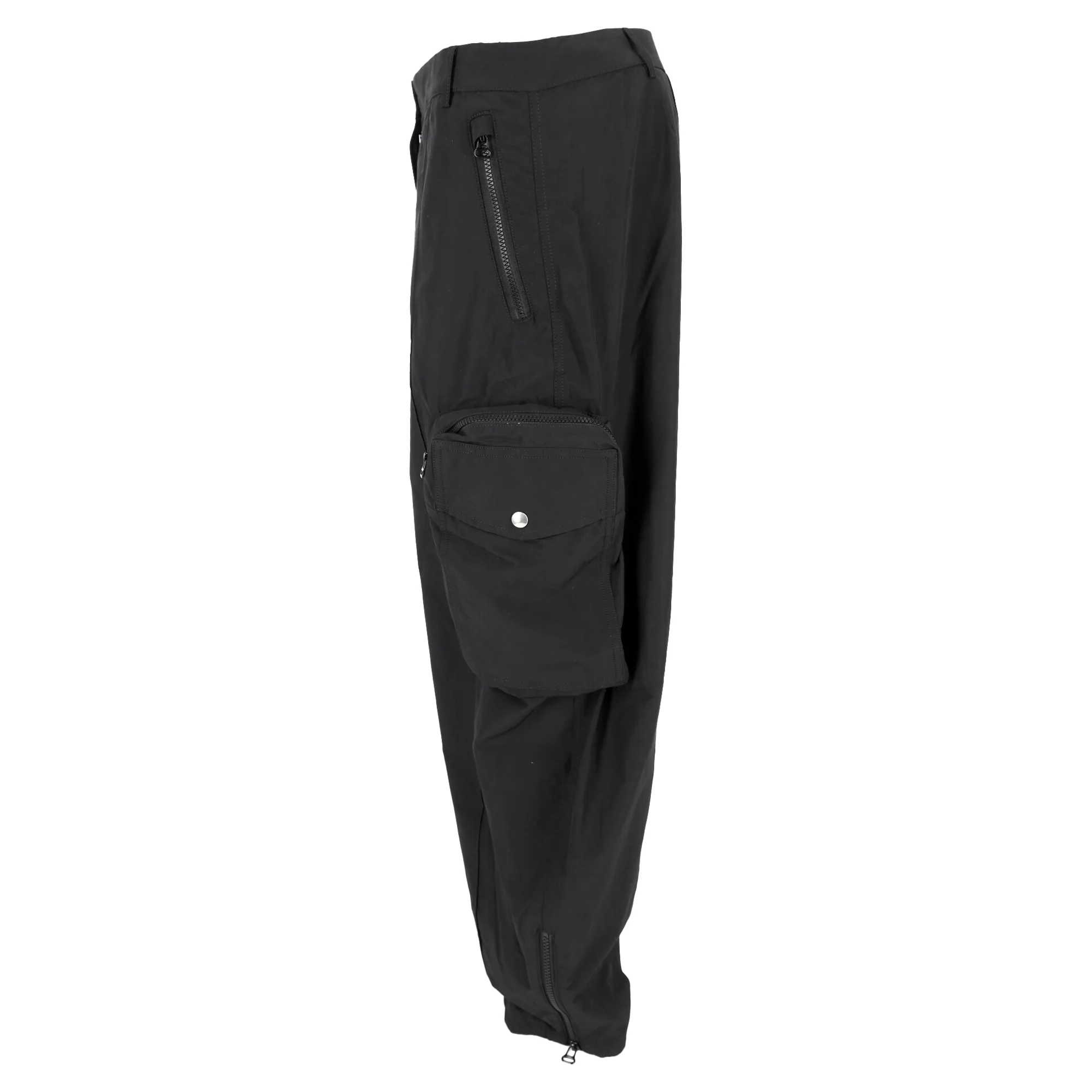 Women's Stella McCartney Cargo Pants in Black Cotton - Image 2