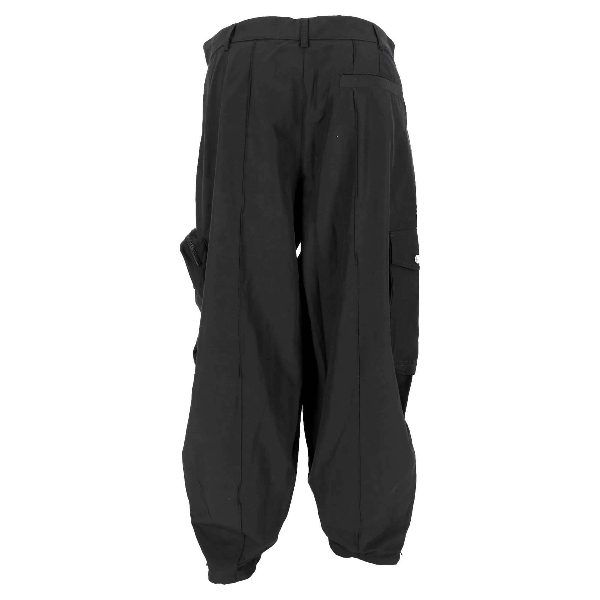 Women's Stella McCartney Cargo Pants in Black Cotton - Image 3