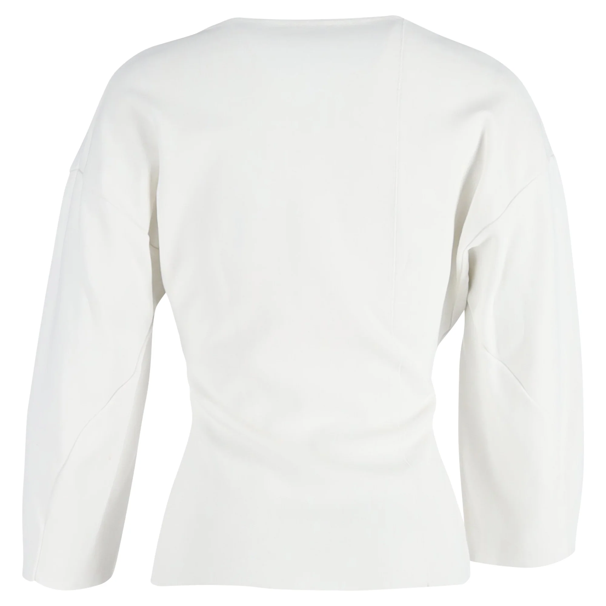 Women's Stella McCartney Crew Neck Top in White Cotton - Image 3
