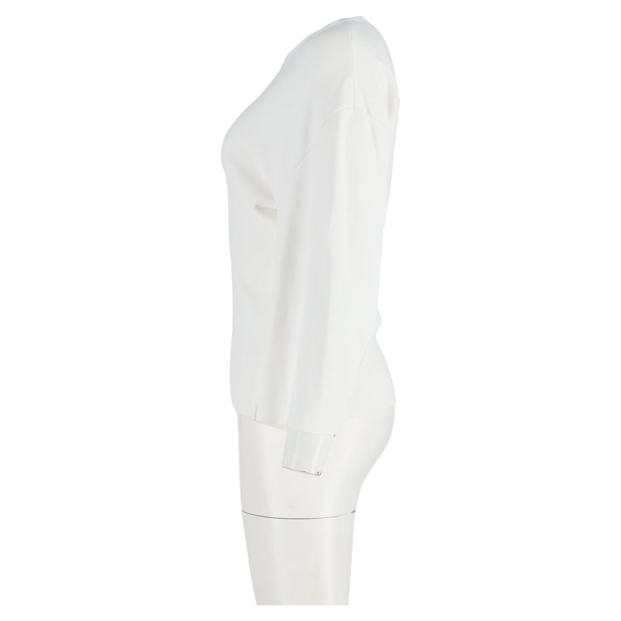 Women's Stella McCartney Crew Neck Top in White Cotton - Image 5