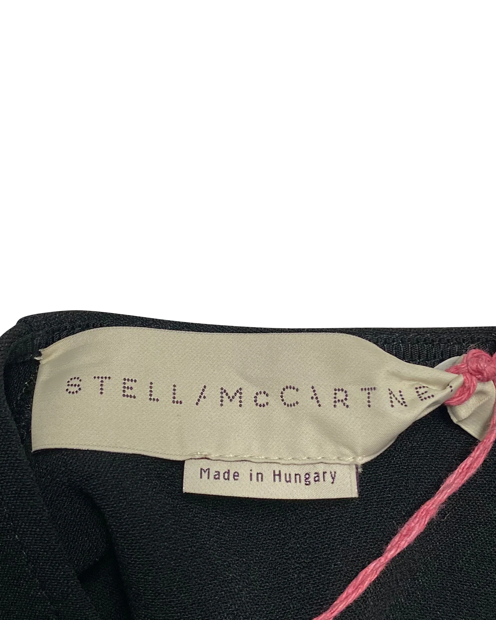 Women's Stella McCartney Knee-Length Zipper Detail Dress in Black Rayon - Image 6