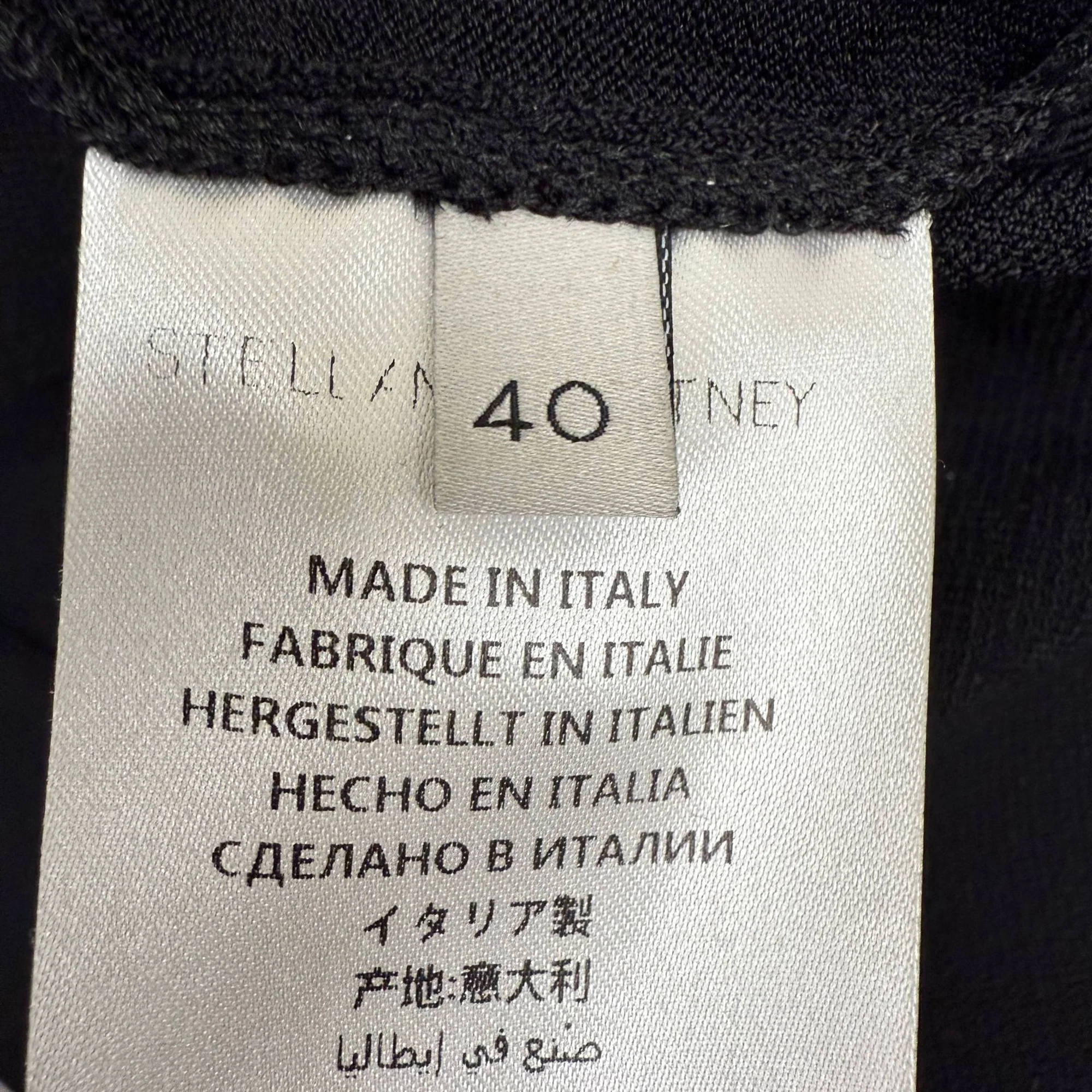 Women's Stella McCartney Open Back Jumpsuit in Black Viscose - Image 3