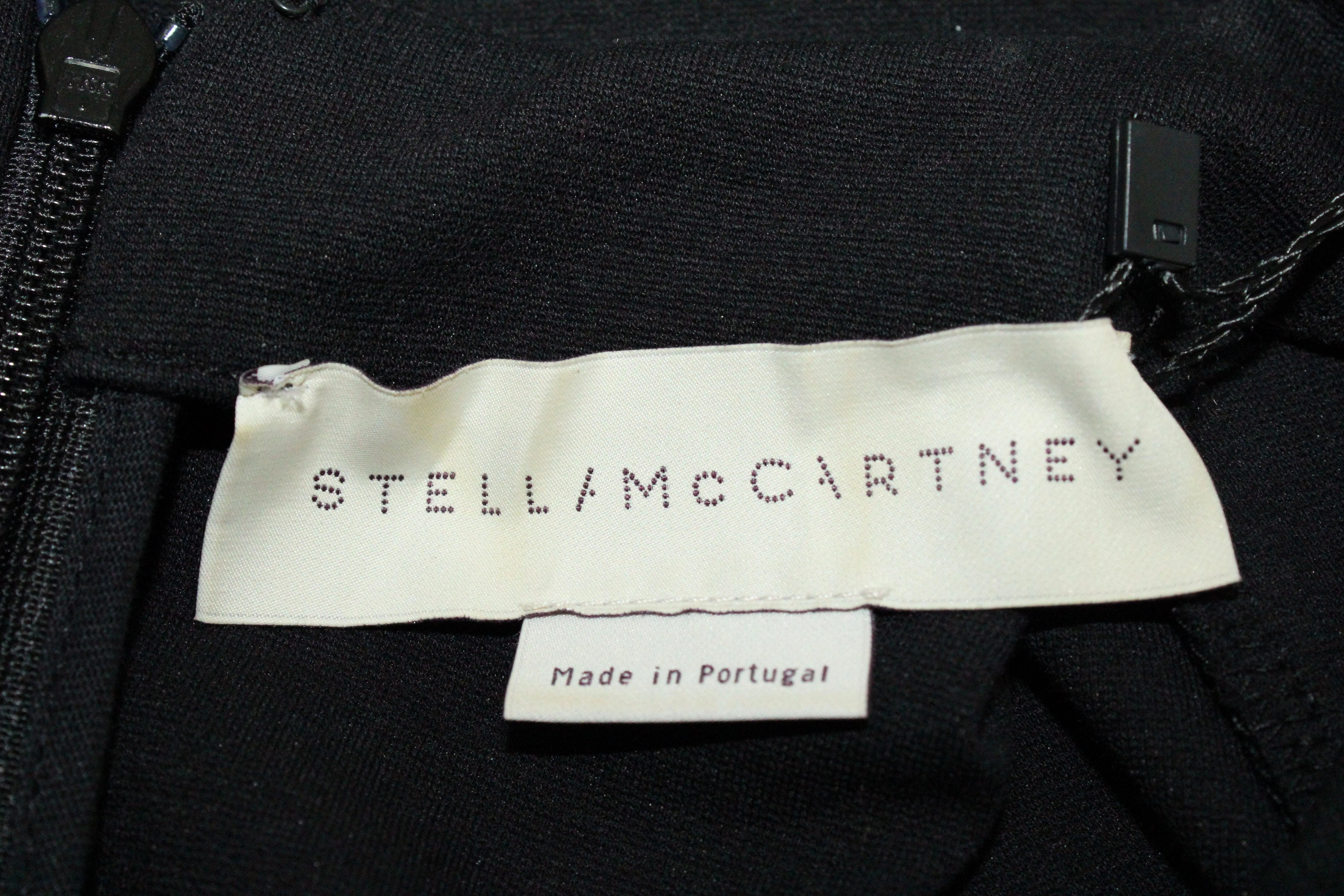 Women's Stella McCartney Pleated Neckline Top in Black Cotton - Image 4