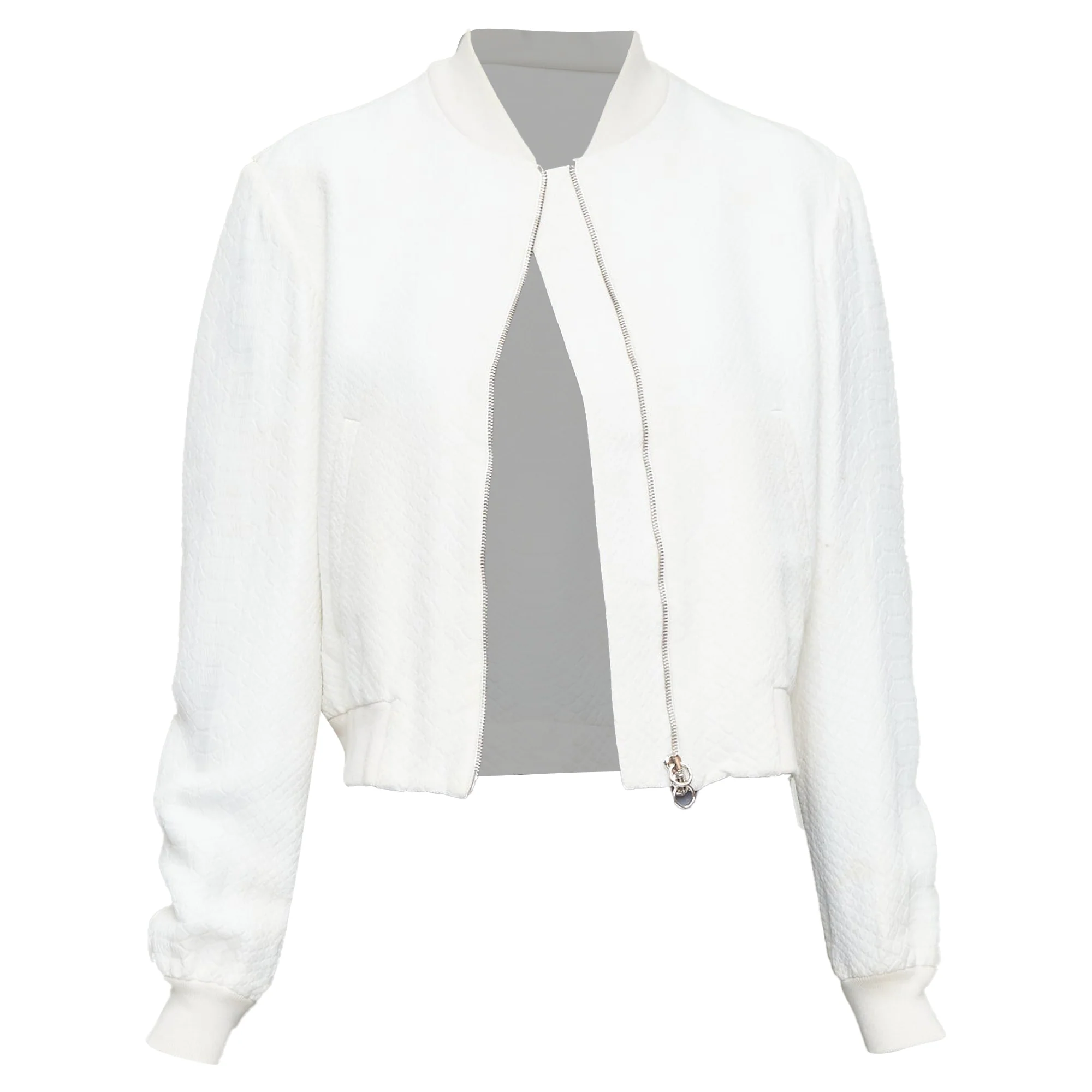 Women's Stella McCartney scale jacquard cropped bomber