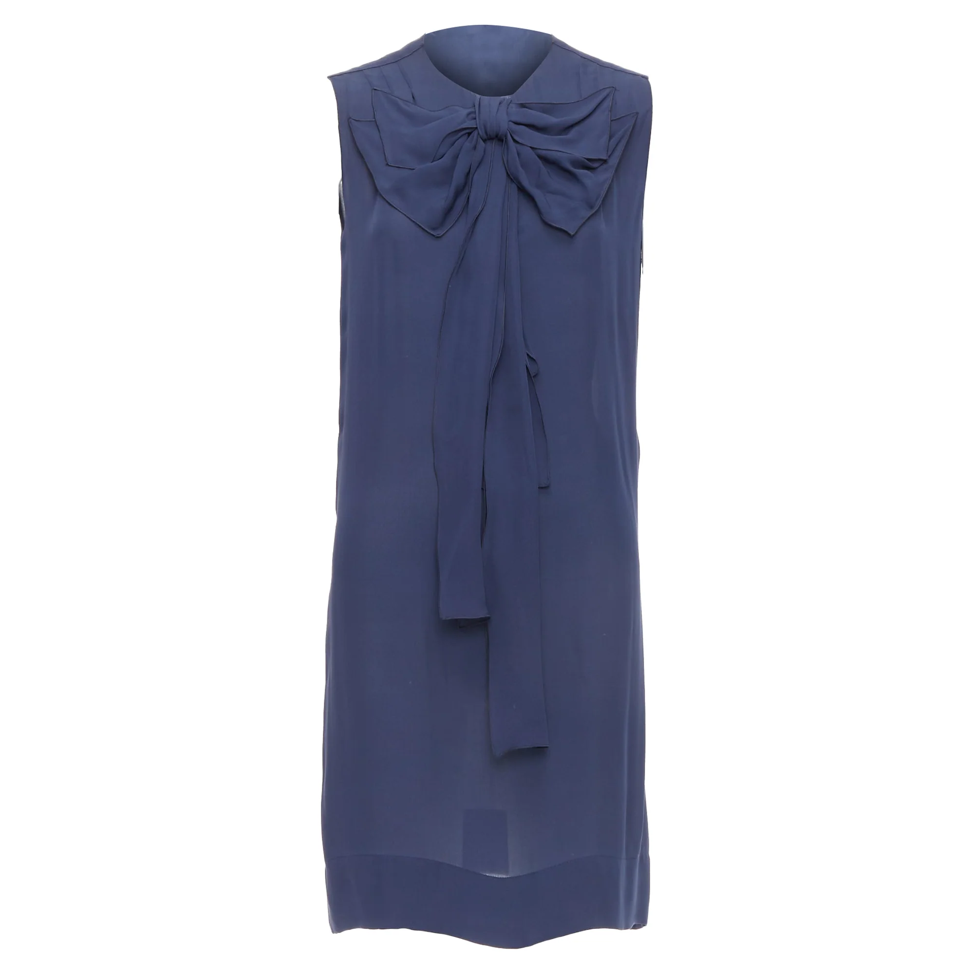 Women's Stella McCartney silk bow neck shift dress