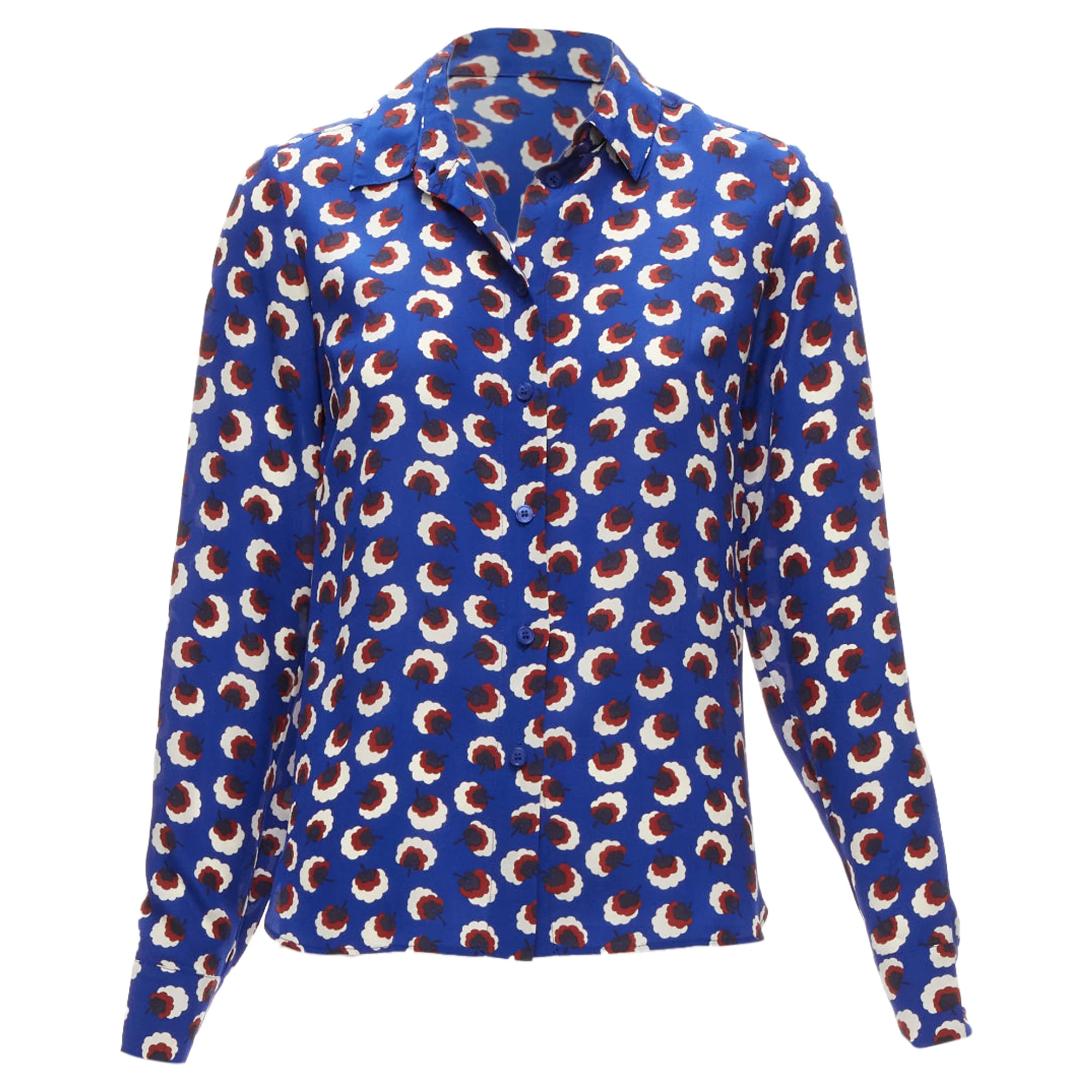 Women's Stella McCartney silk floral bishop sleeve shirt