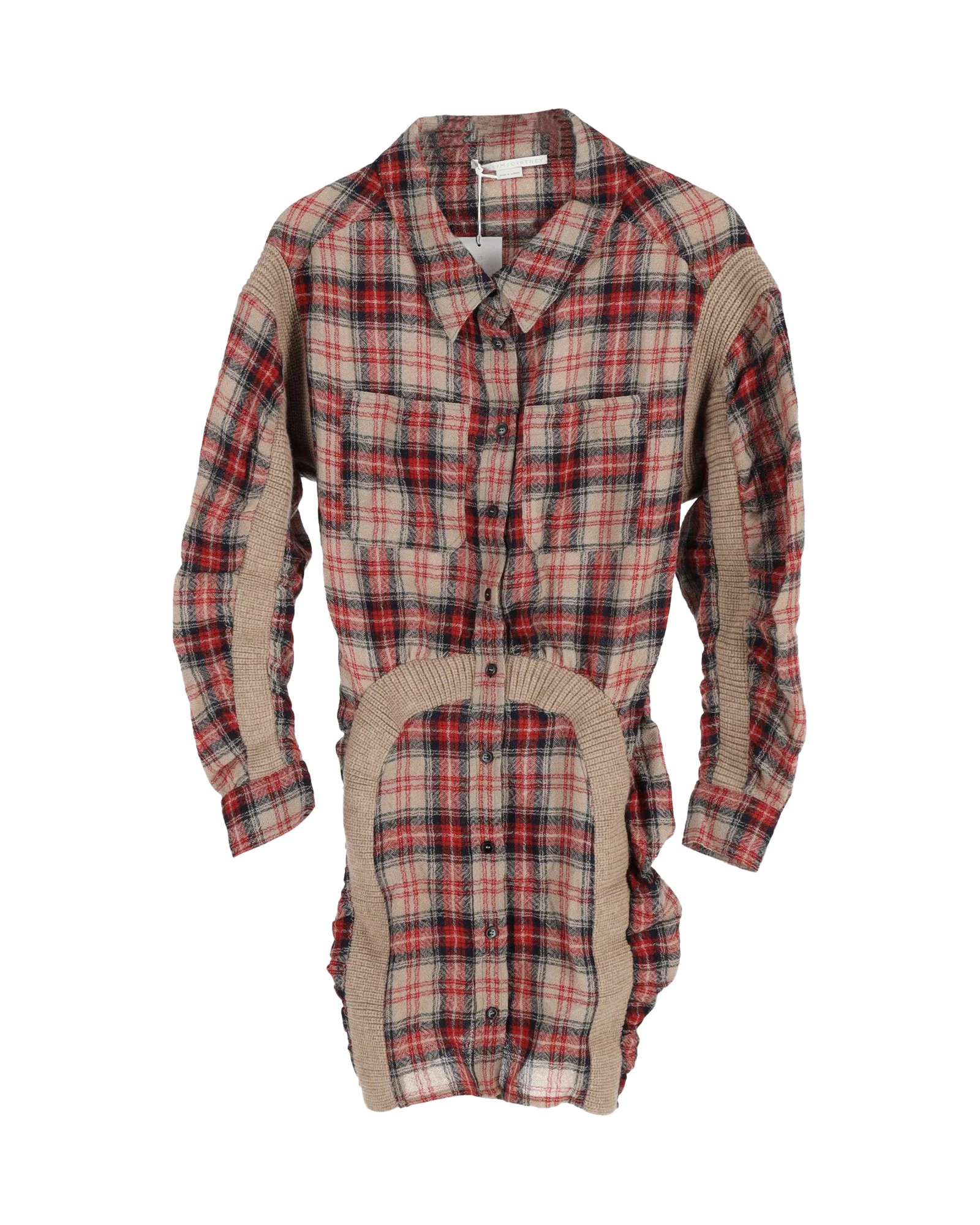 Women's Stella McCartney Wren Ruched Dress in Multicolor Cotton