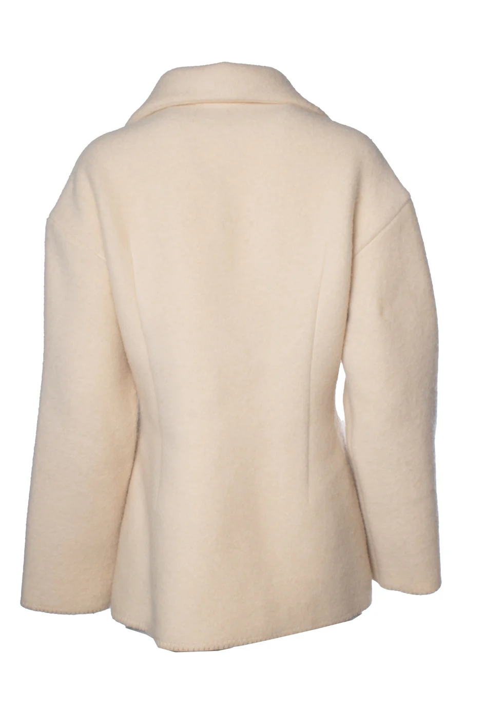 Women's The Row, Azzedina beige wool jacket with hidden closure - Image 3