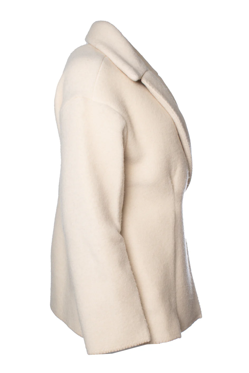 Women's The Row, Azzedina beige wool jacket with hidden closure - Image 4