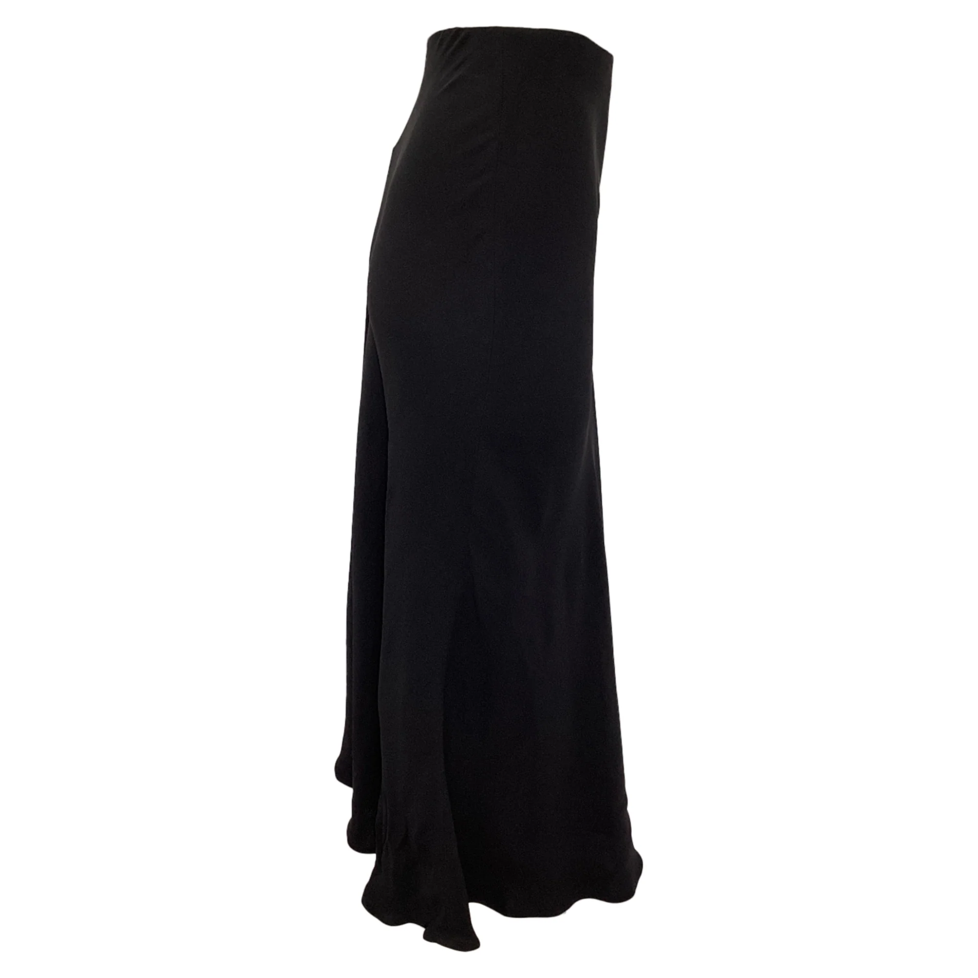 Women's The Row Midi Flared Skirt in Black Viscose - Image 2