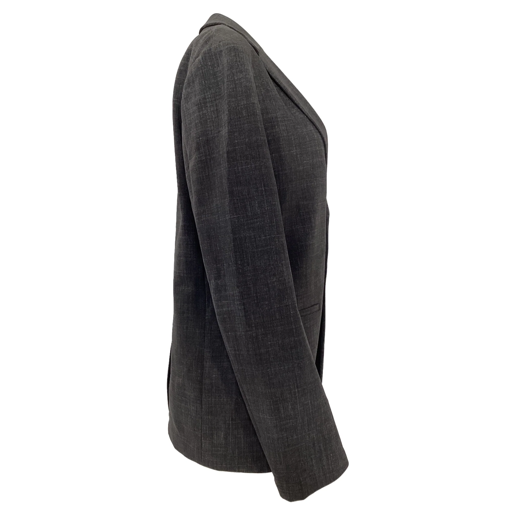 Men's Theory Single-Breasted Blazer in Grey Polyamide - Image 3