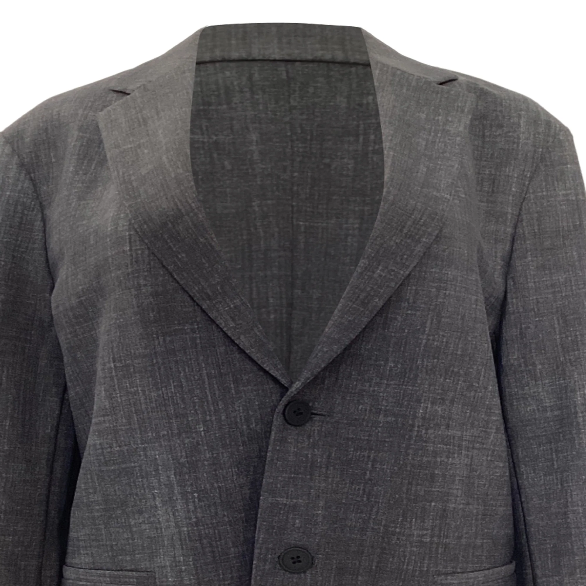 Men's Theory Single-Breasted Blazer in Grey Polyamide - Image 4