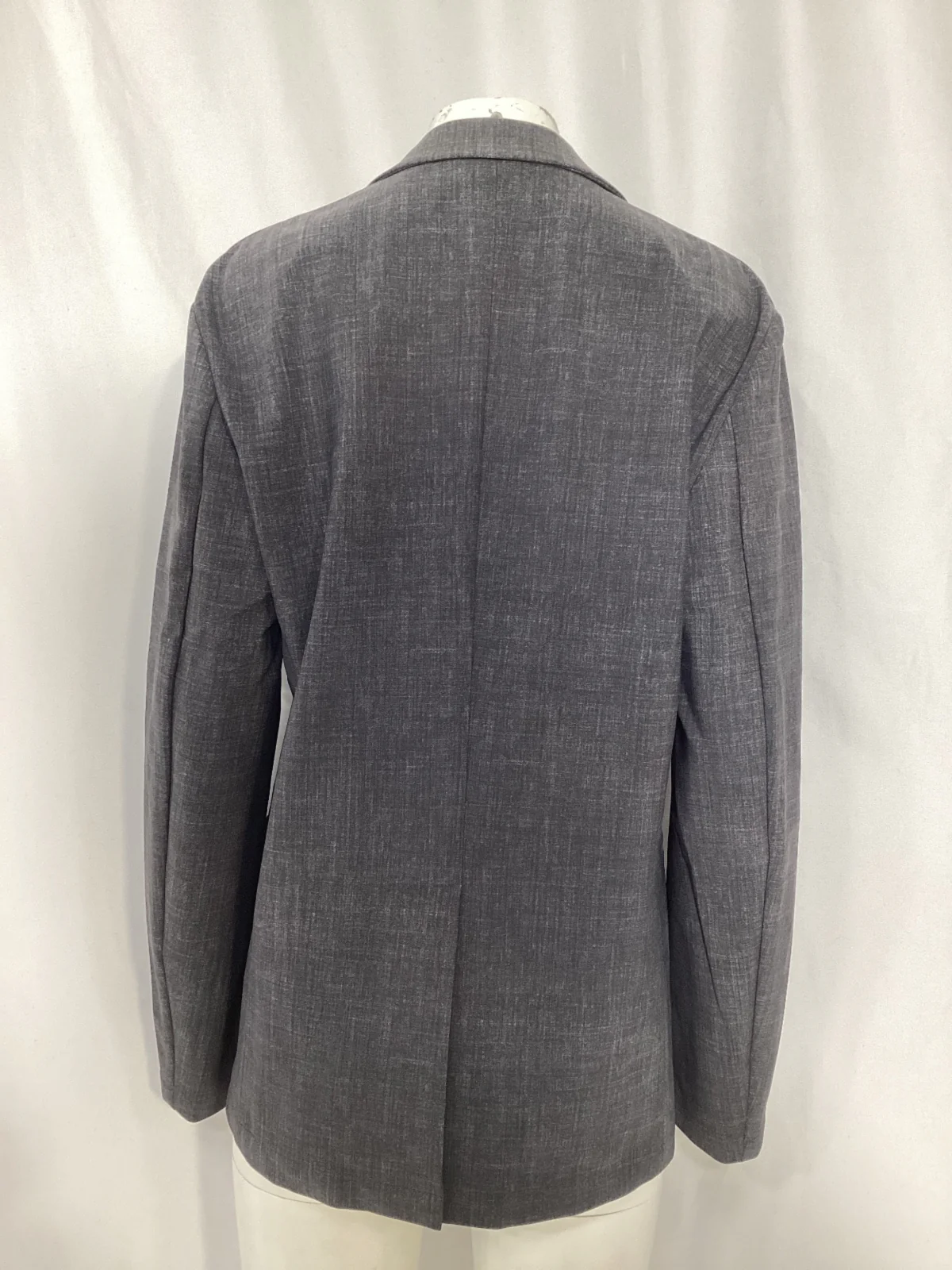 Men's Theory Single-Breasted Blazer in Grey Polyamide - Image 8