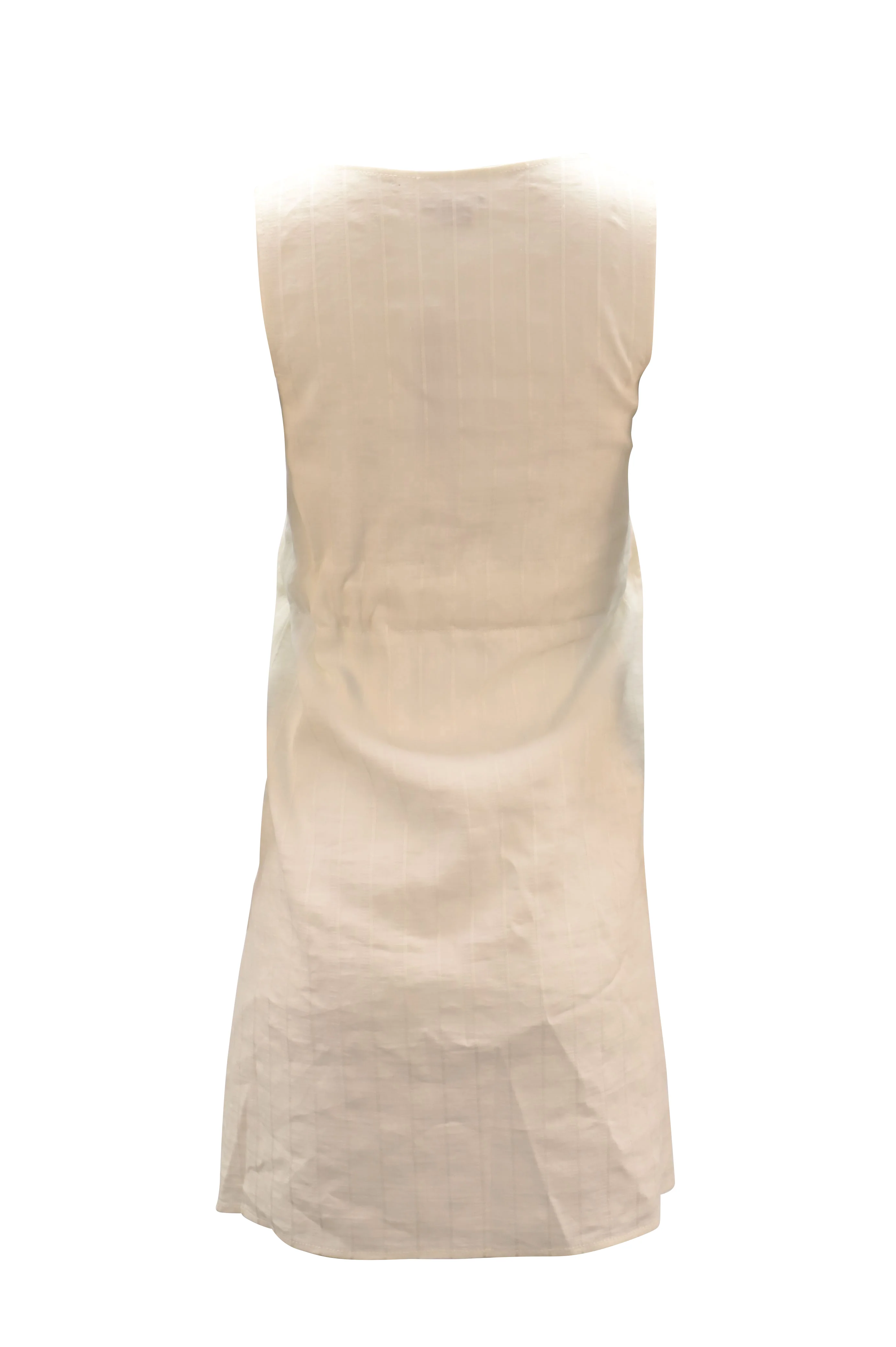 Women's Theory Alfa Dress in White Linen - Image 2