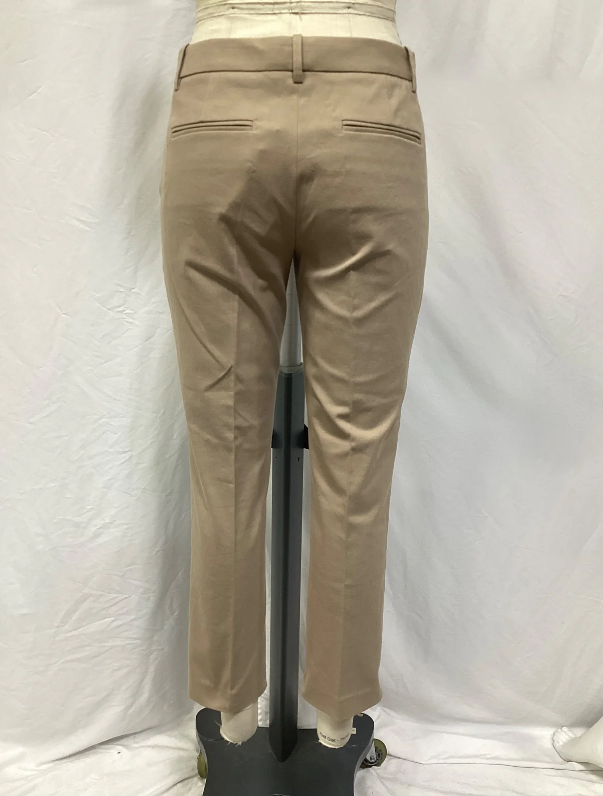 Women's Theory Cropped Pants in Beige Cotton - Image 7