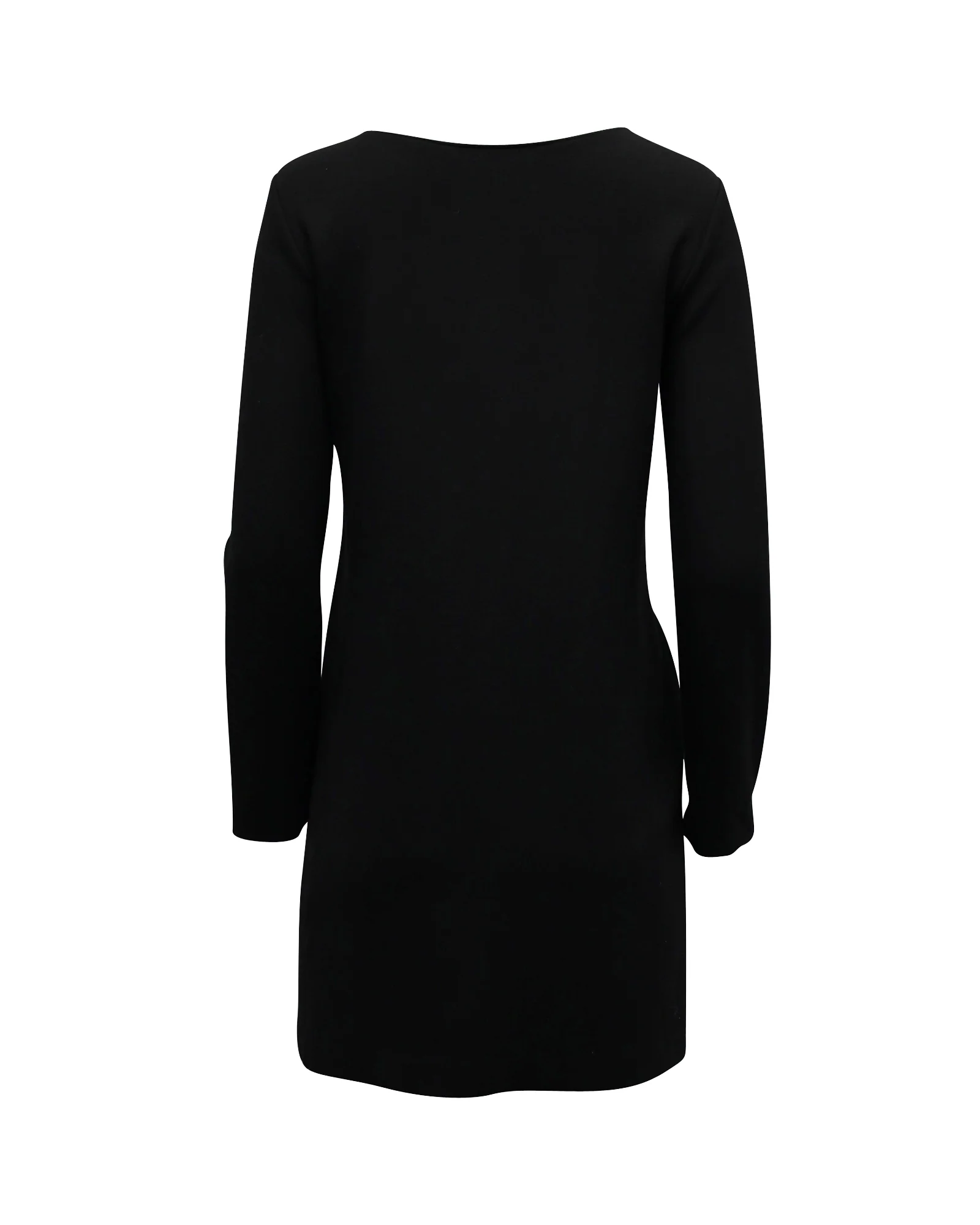 Women's Theory Long Sleeve Dress in Black Viscose - Image 3