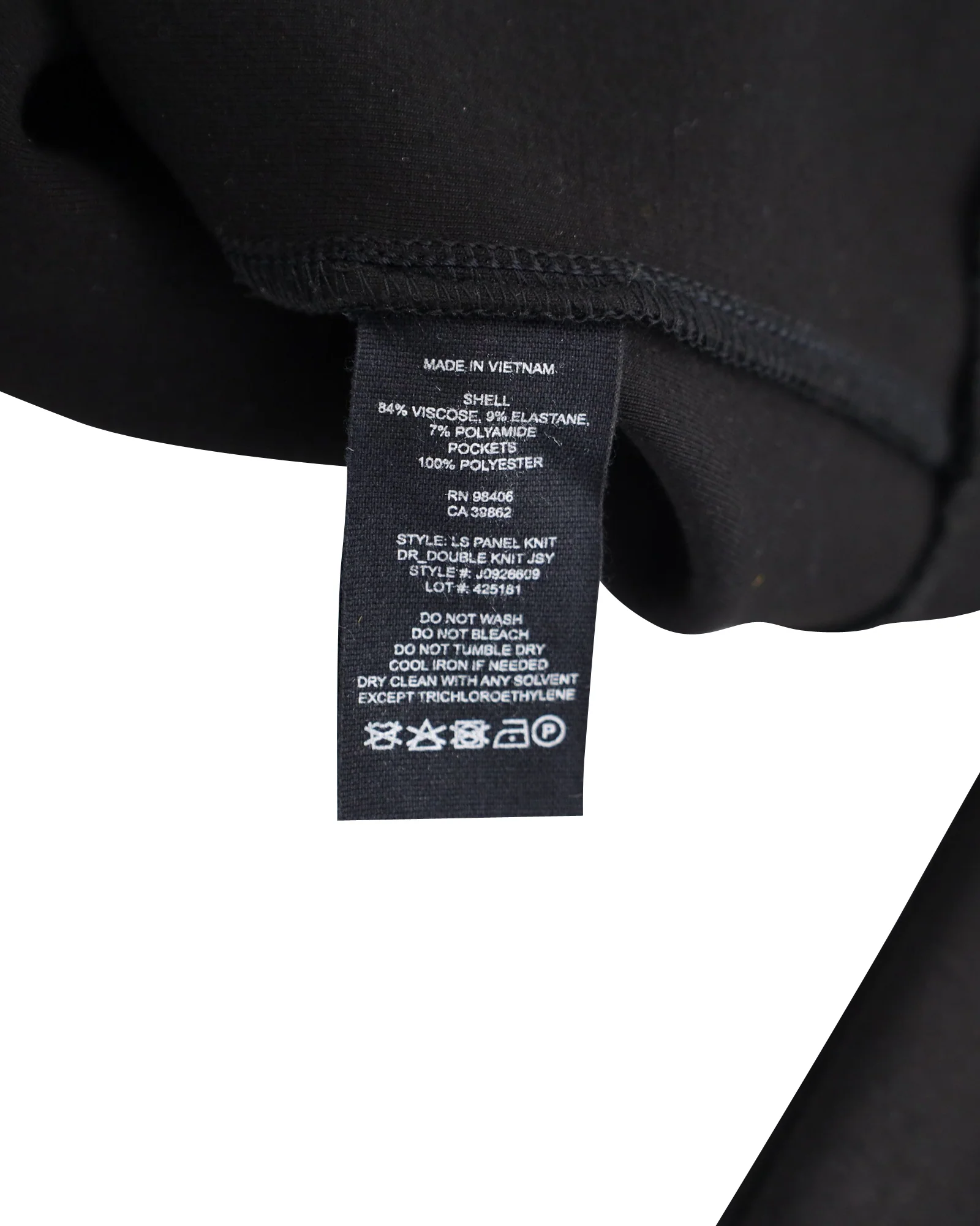 Women's Theory Long Sleeve Dress in Black Viscose - Image 5
