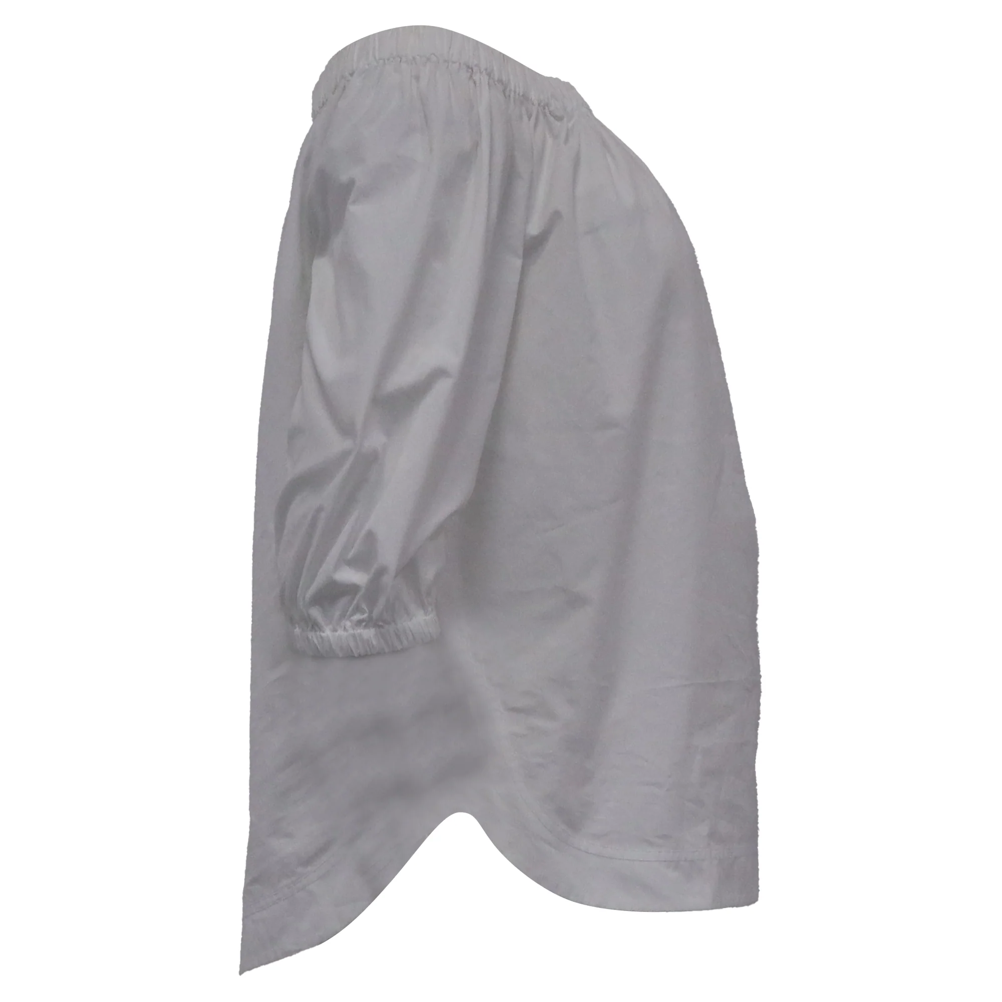 Women's Theory Off-The-Shoulder Blouse in White Cotton - Image 2