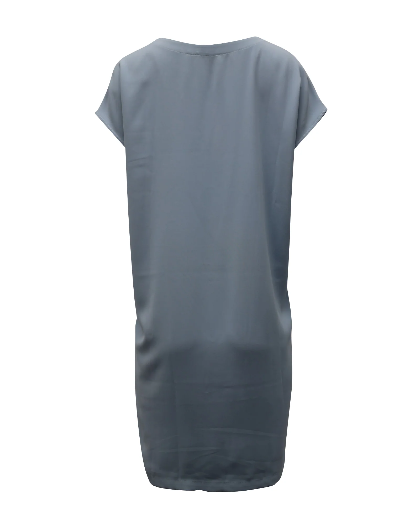 Women's Theory Short Sleeve Shift Dress in Light Blue Polyester - Image 3