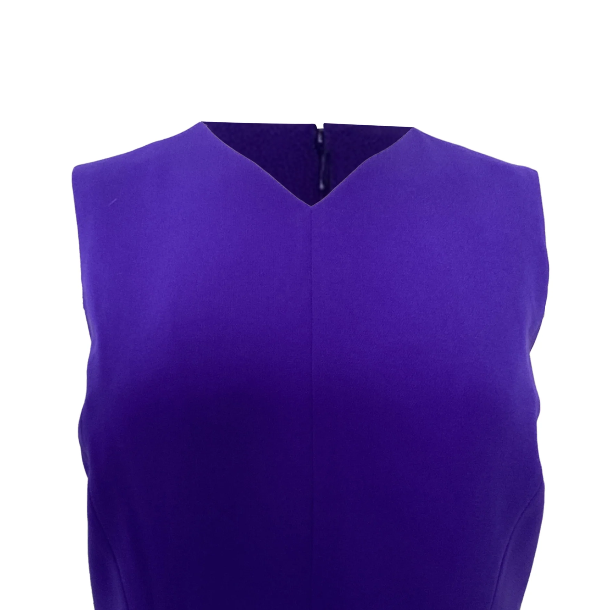 Women's Theory Sleeveless Knee-Length Dress in Purple Triacetate - Image 4