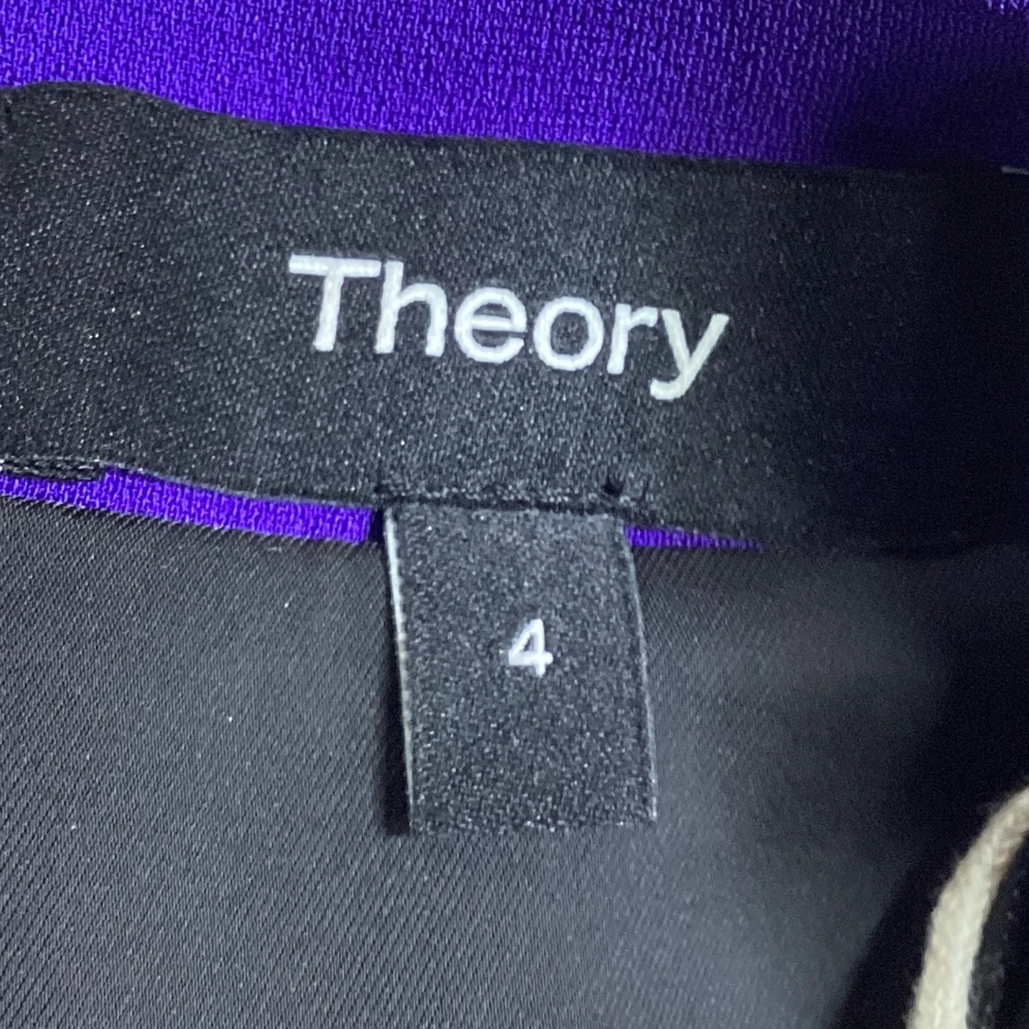 Women's Theory Sleeveless Knee-Length Dress in Purple Triacetate - Image 5